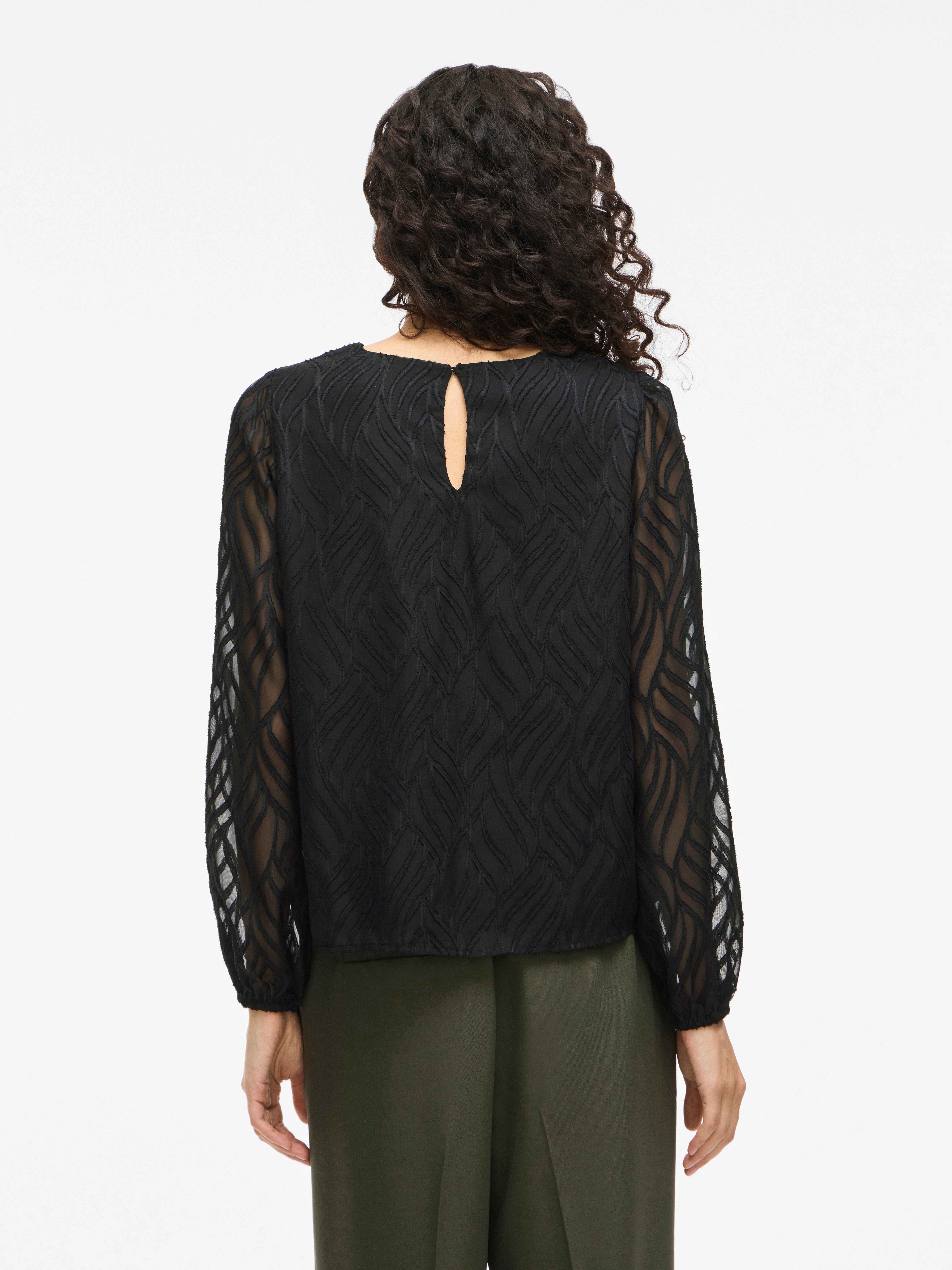 Vila Shirt VIMIKA O-NECK L/S TOP - NOOS
