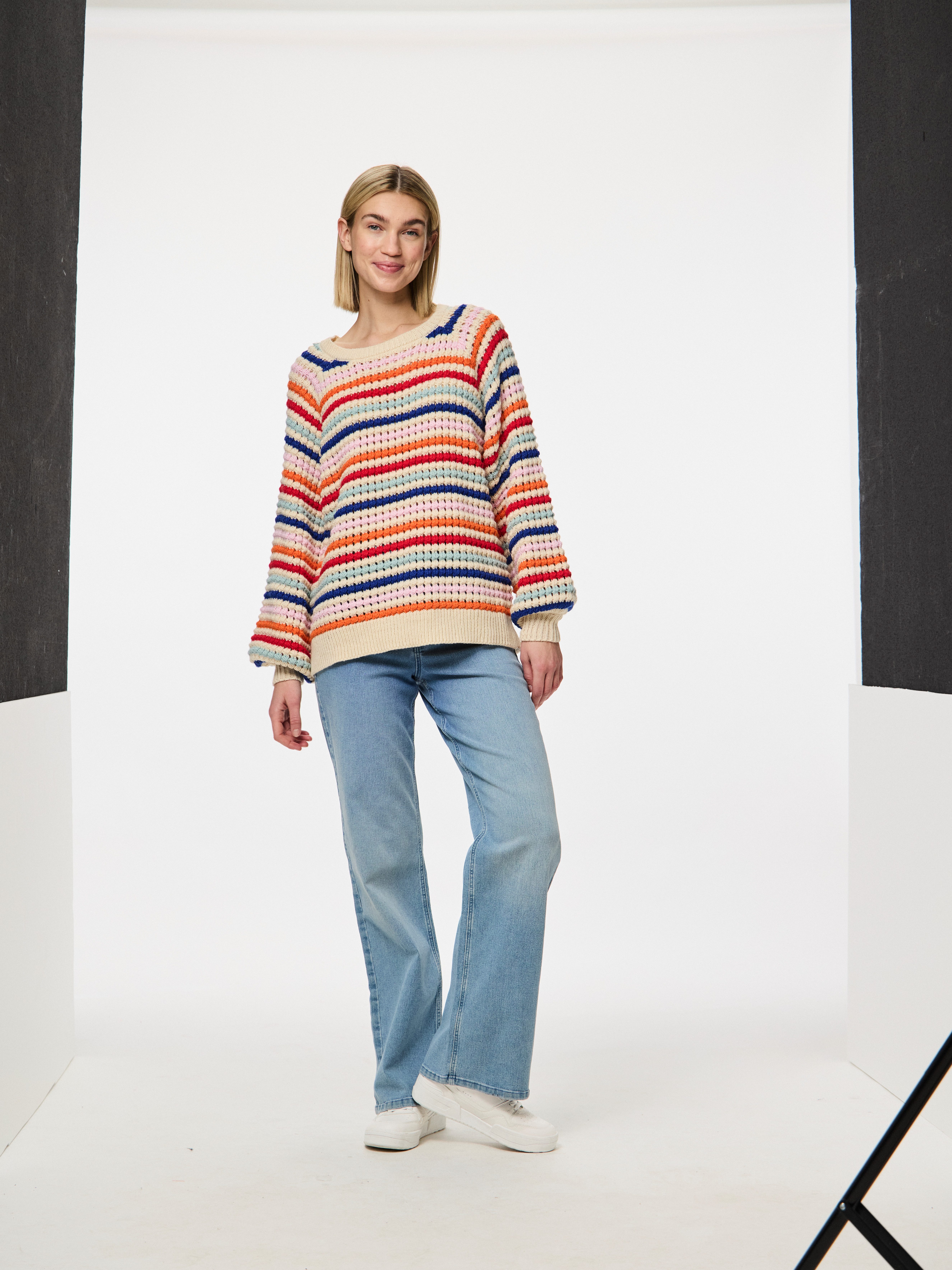 pieces Trui met ronde hals PCDOSLA LS O-NECK KNIT MM