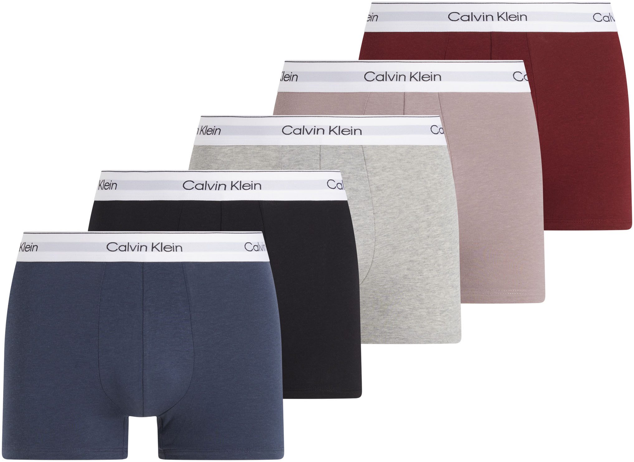 Calvin Klein Trunk 5PK met logo-elastische band (5 stuks) (5 stuks, Set van 5)