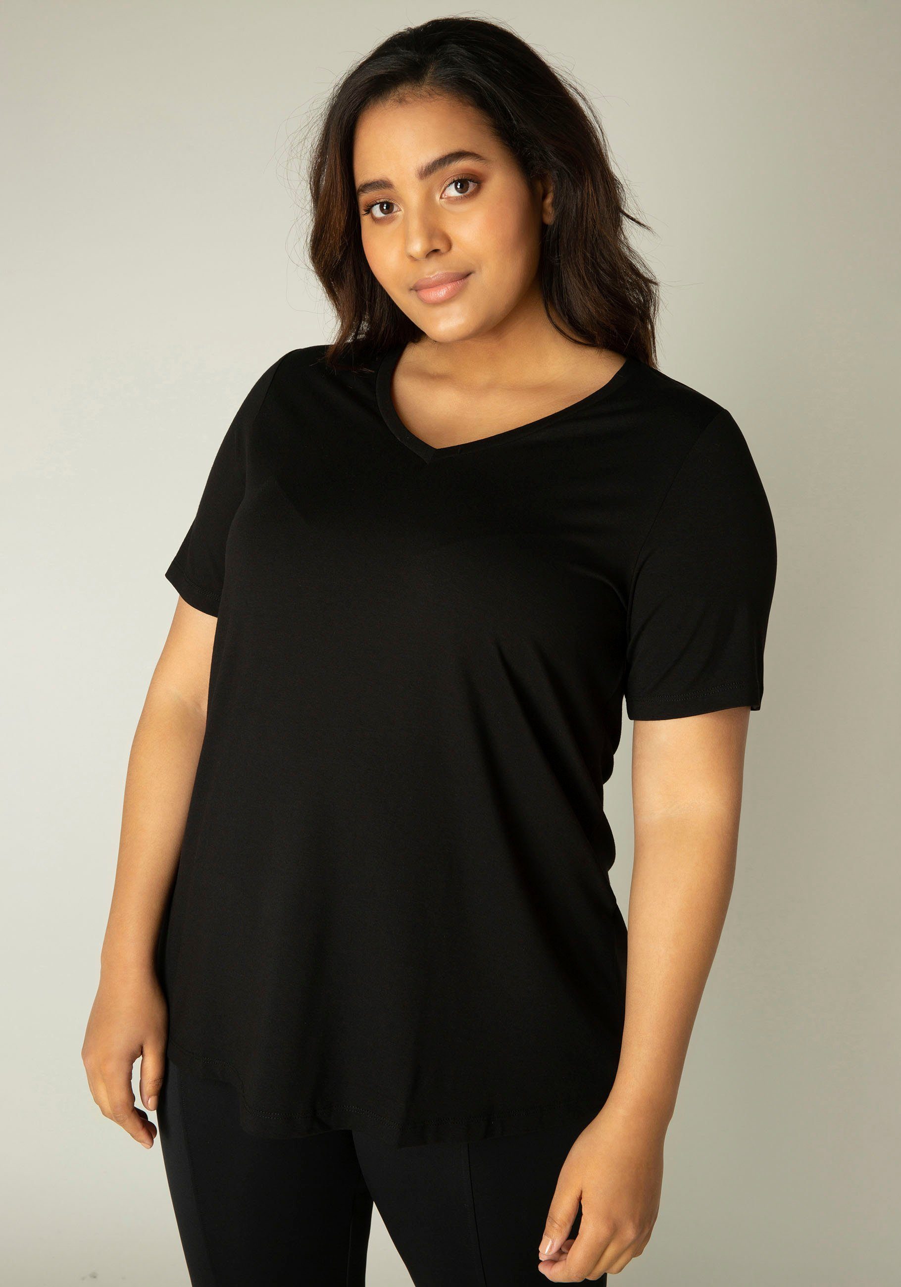 Base Level Curvy T-shirt Alba Soepelvallende, vormvaste kwaliteit