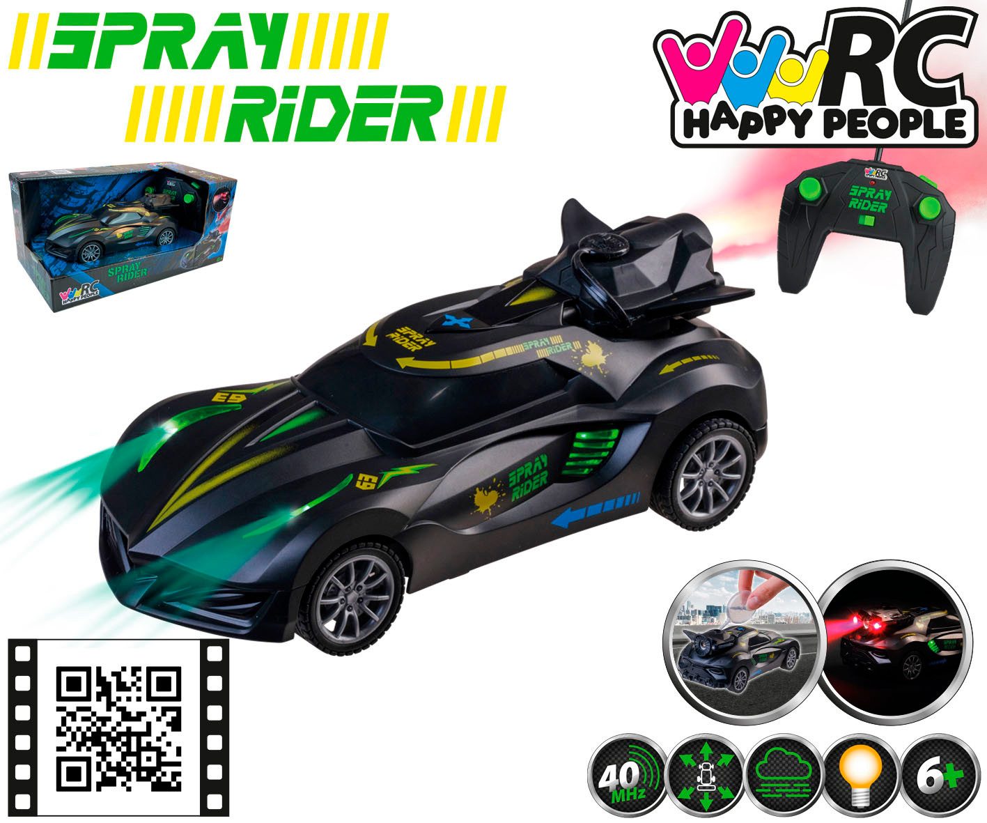 Happy People Radiografisch bestuurbare auto Spray Rider