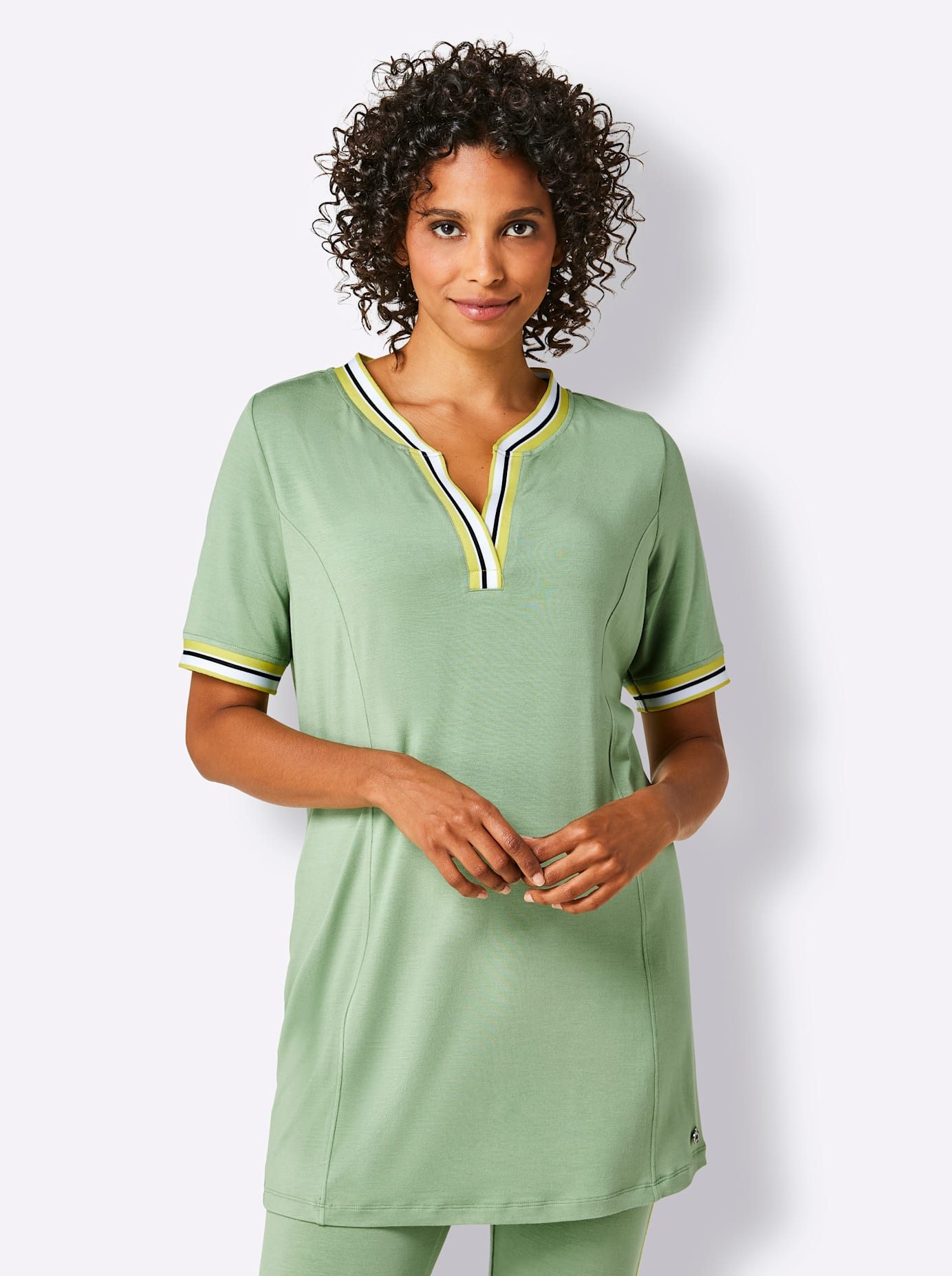OTTO Shirt met korte mouwen Modal-longshirt (1-delig)