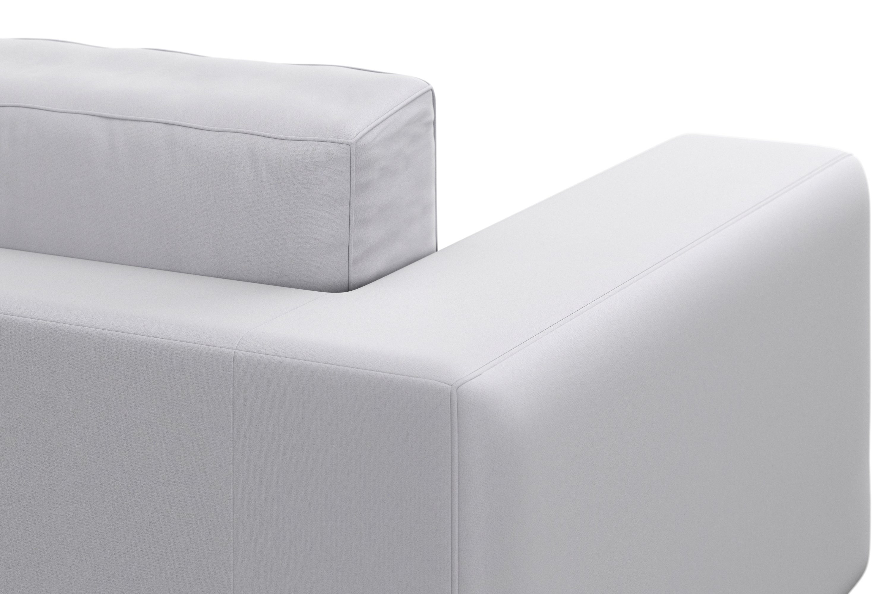 DOMO collection Hoekbank Modica, tijdloos en elegant, L-vorm moderne uitstraling met extra brede chaise longue, ook in corduroy