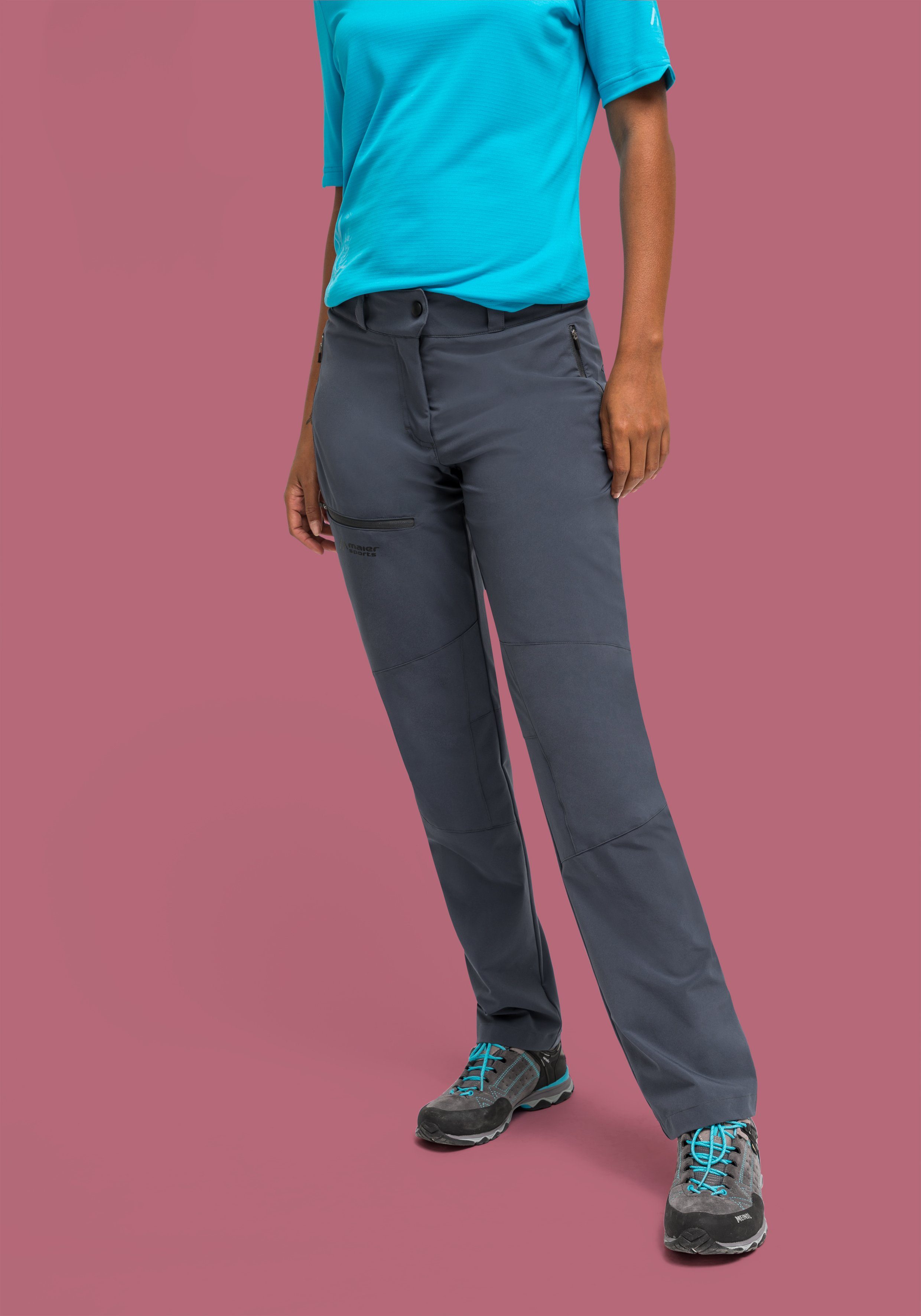 Maier Sports Functionele broek Latit W Sneldrogende outdoorbroek van elastisch materiaal