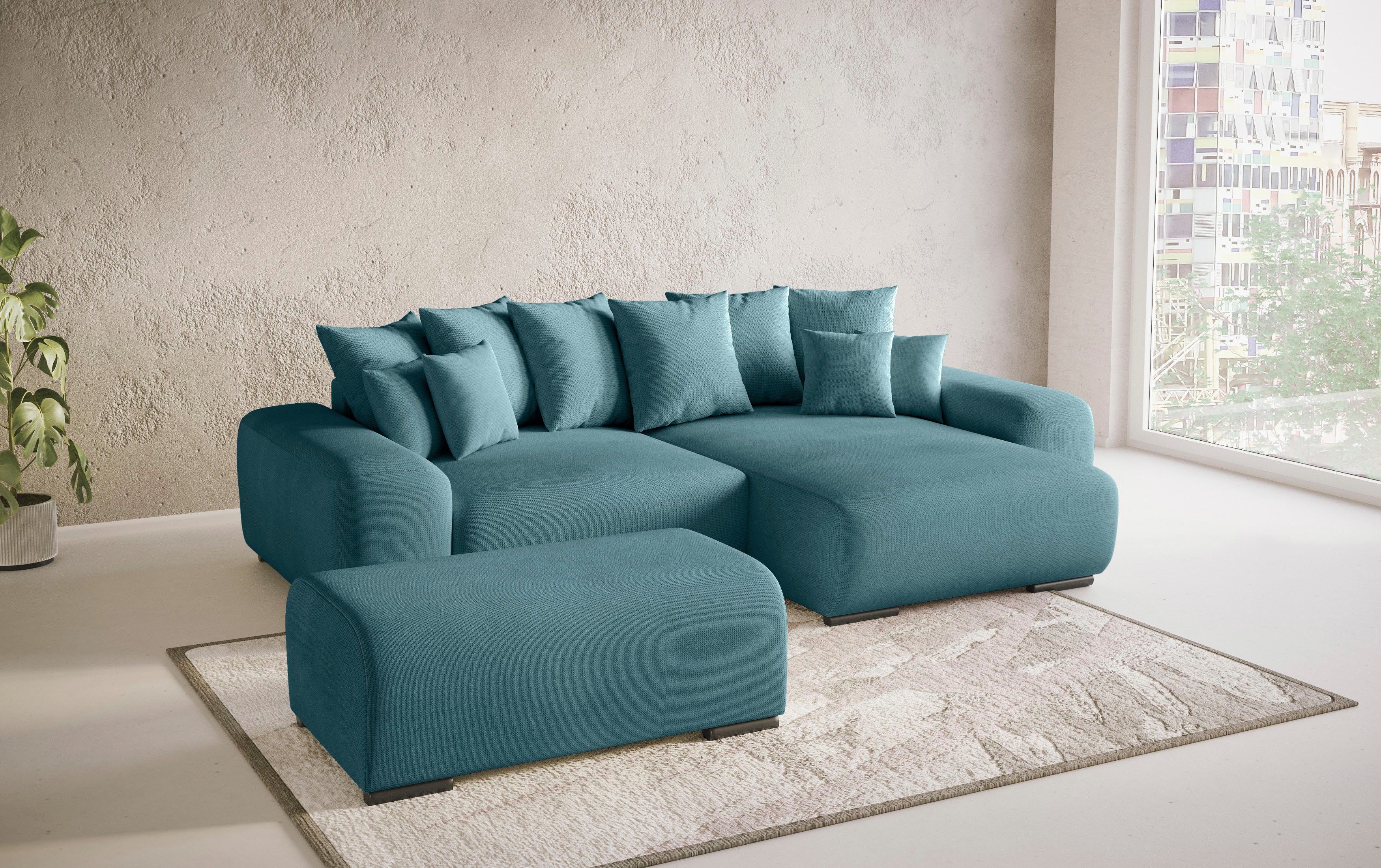 Mr. Couch Hockerbank Sundance met comfortabele boxspring-pocketveringkern, passend bij het garnituur