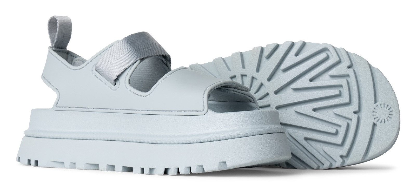 UGG Plateausandalen Goldenglow , zomerschoen, strandschoen, plateausandaal met klittenbandsluitingen