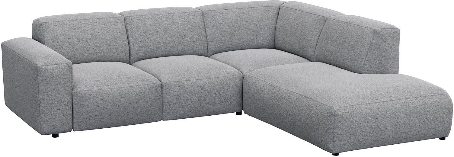 FLEXLUX Hoekbank Lucera, super zitcomfort door koudschuim in de zitting, L-vorm