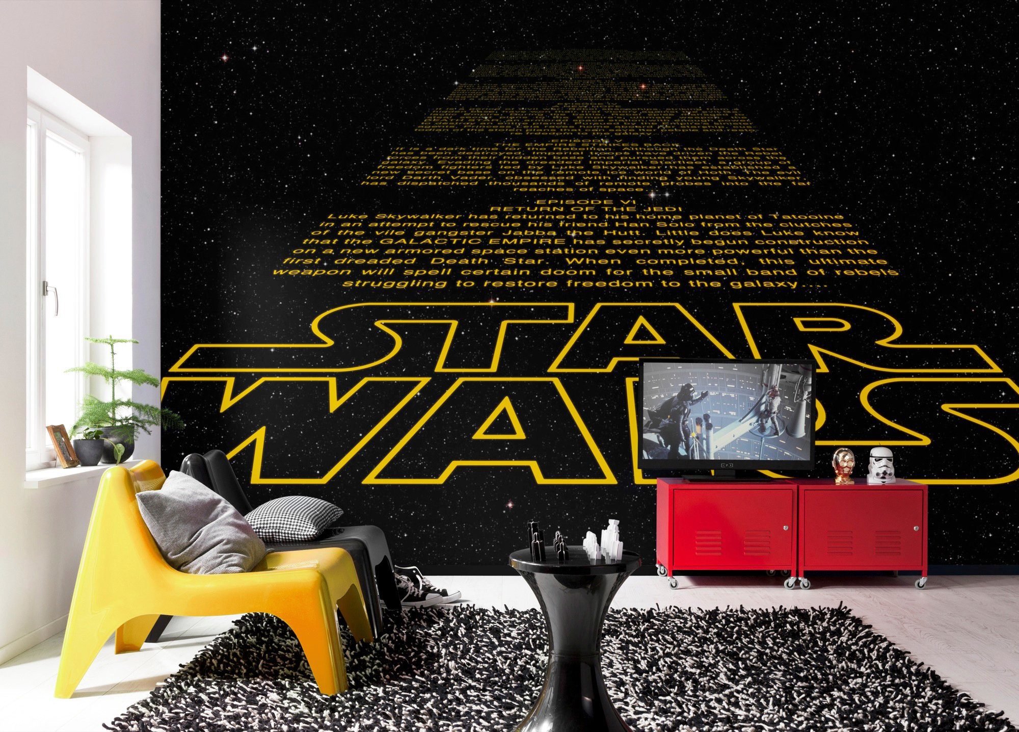 Komar Fotobehang STAR WARS Intro - Afmeting 368 x 254 cm (set)