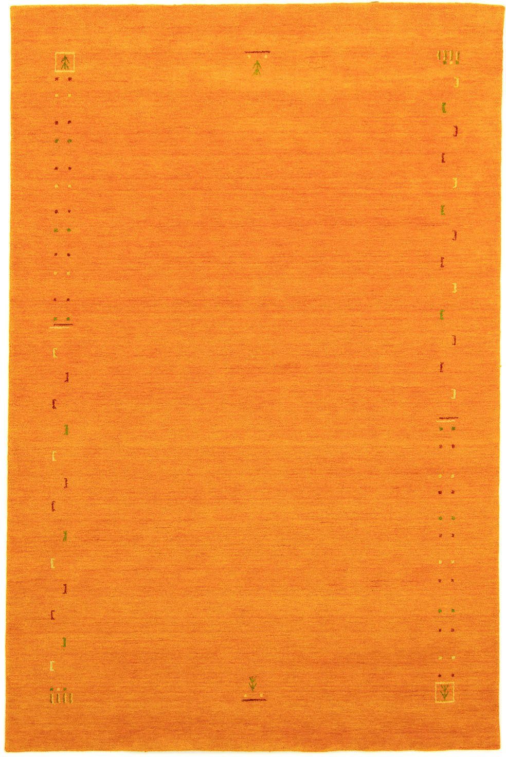 morgenland Wollen kleed GABBEH FEIN FENTH zuiver scheerwol veelkleurig randdessin, woonkamer