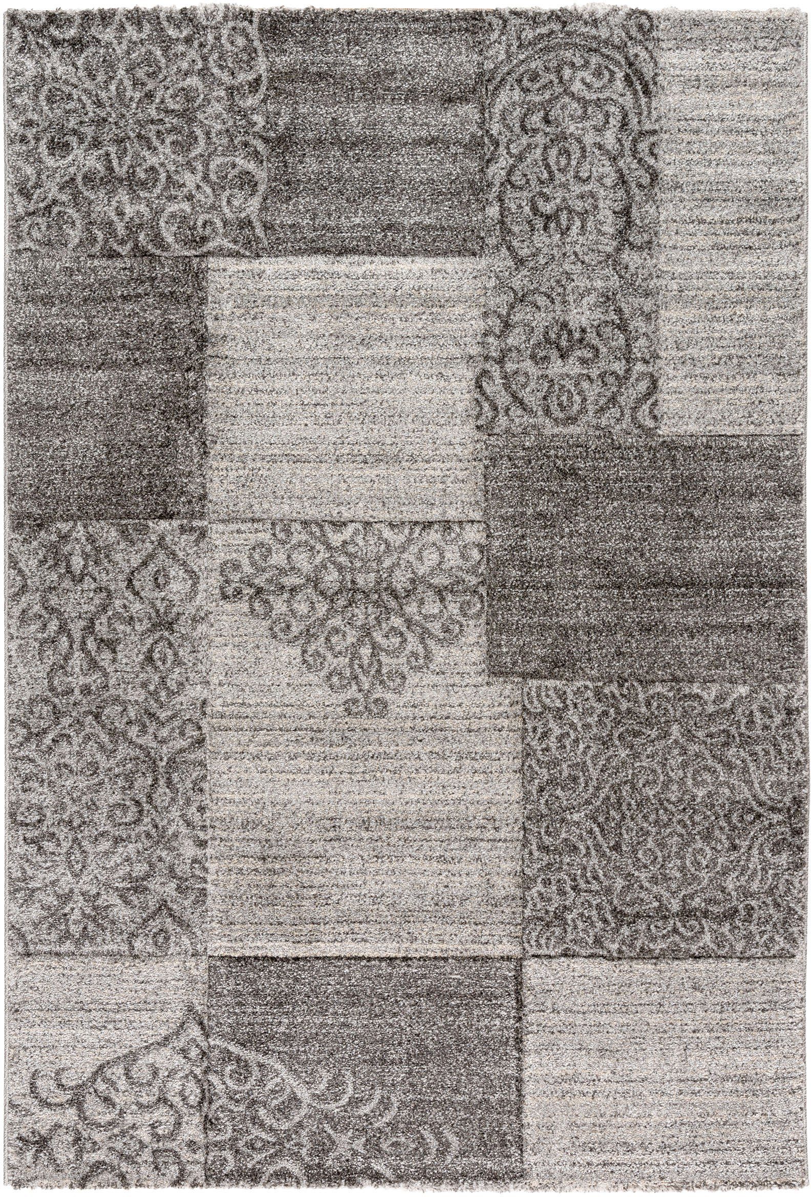 Sehrazat Vloerkleed Trend 7425 Korte pool, reliëfstructuur, woonkamer