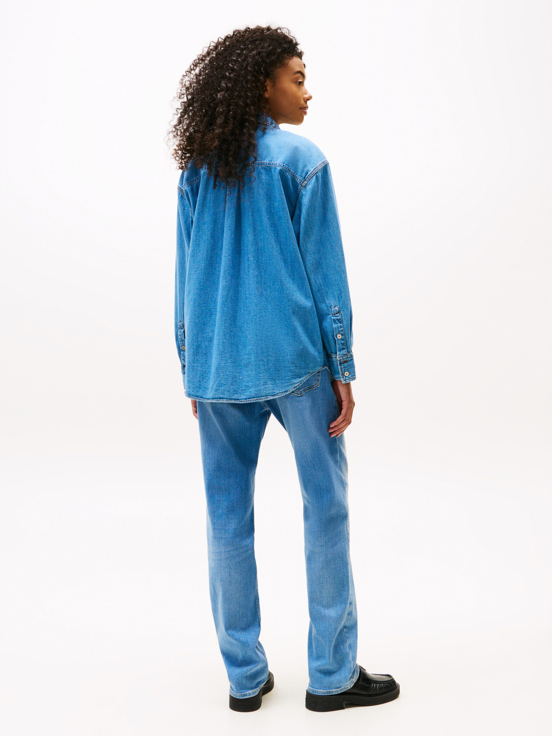 TOMMY Jeans blouse LS RELAXED DENIM SHIRT EXT
