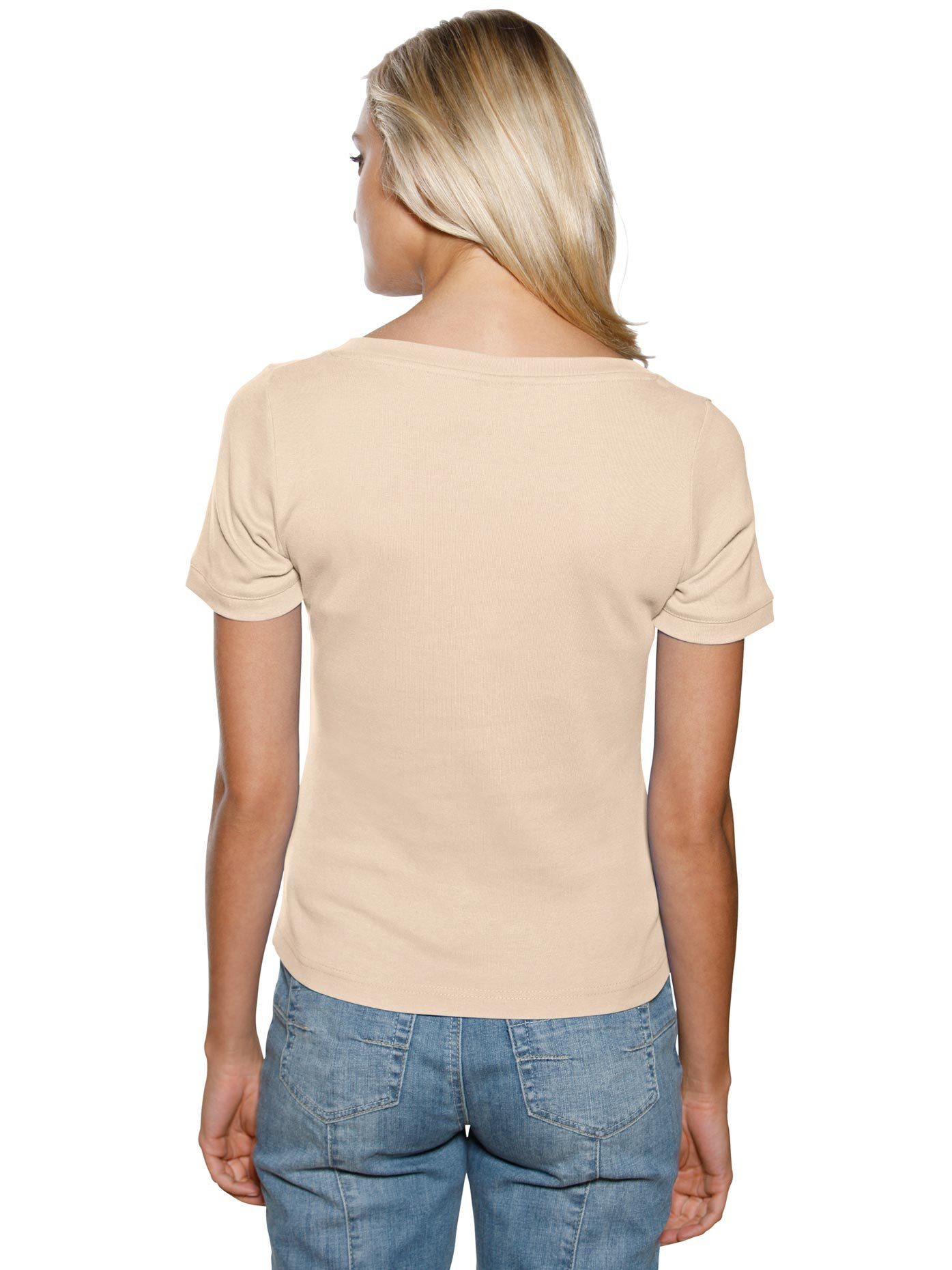 heine Shirt met korte mouwen Shirt met carréhals (1-delig)