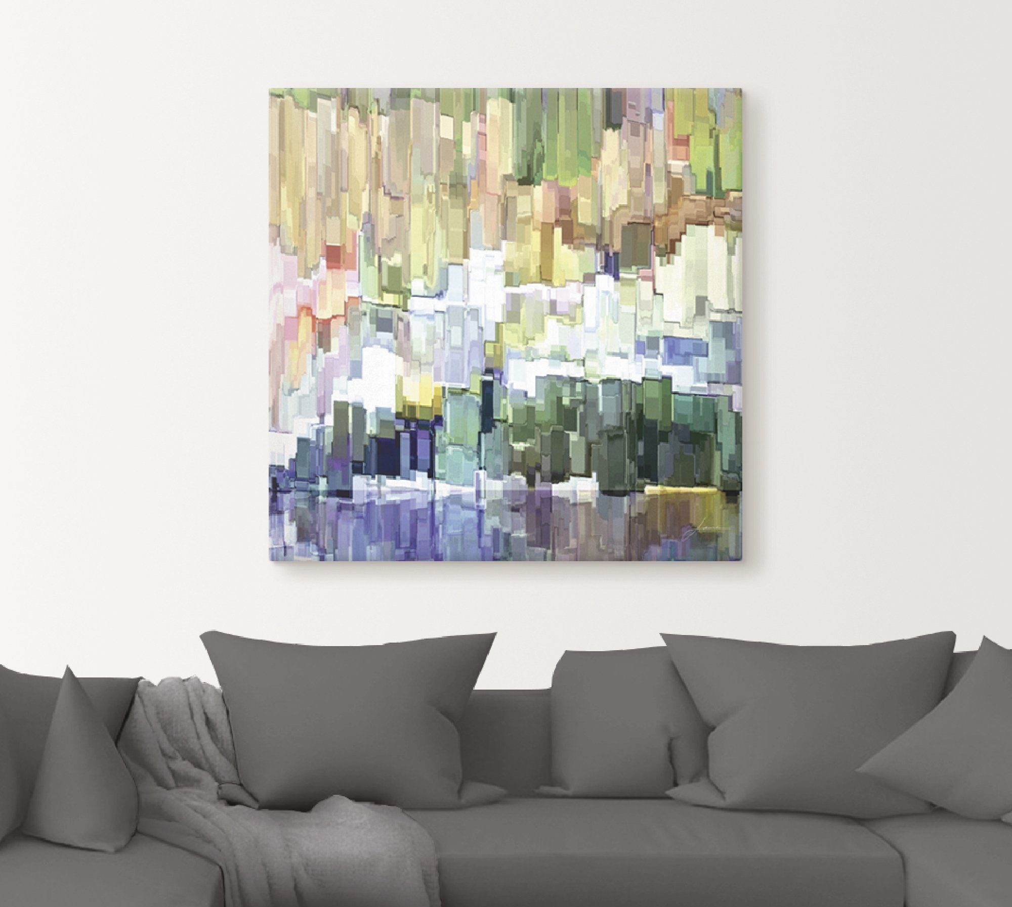 Artland Artprint op linnen Gletsjer III gespannen op een spieraam