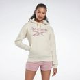 reebok sweatshirt reebok identity logo fleece pullover hoodie wit