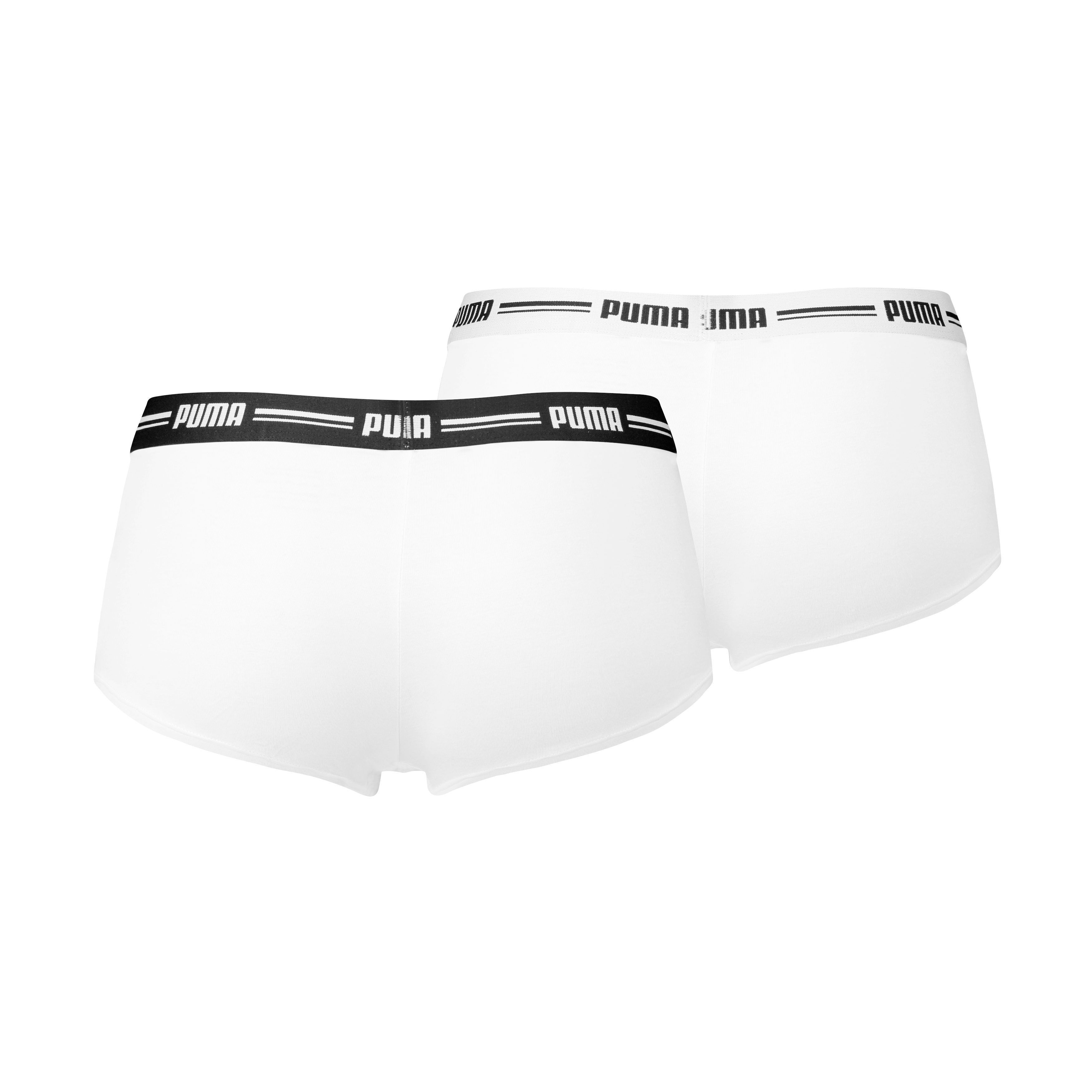 PUMA Hipster PUMA WOMEN MINI SHORT 2P PACK met opvallende logo-tailleband (2 stuks, Set van 2)