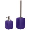sanilo sets badkameraccessoires wave purple (combi-set, 2-delig) paars