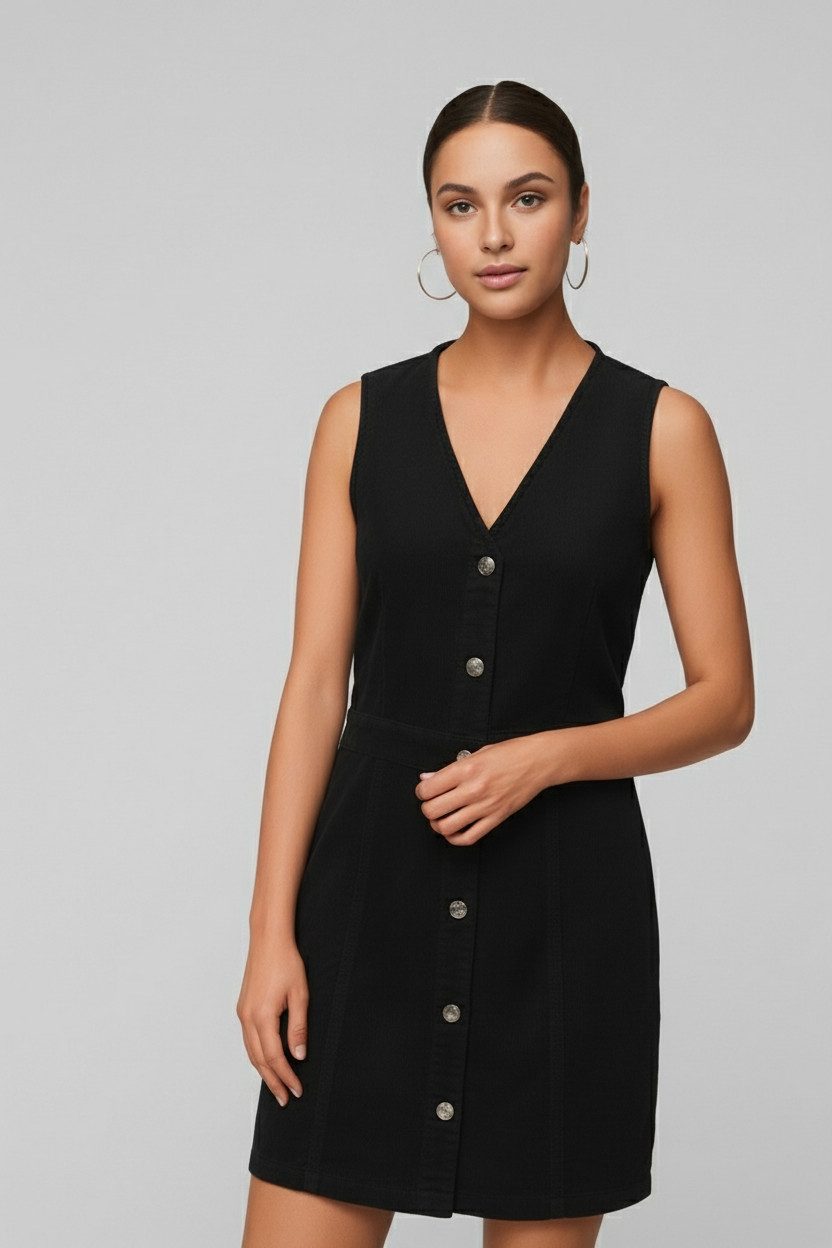 Only Cordjurk ONLMOXIE S/L BUT CORD DRESS CC PNT