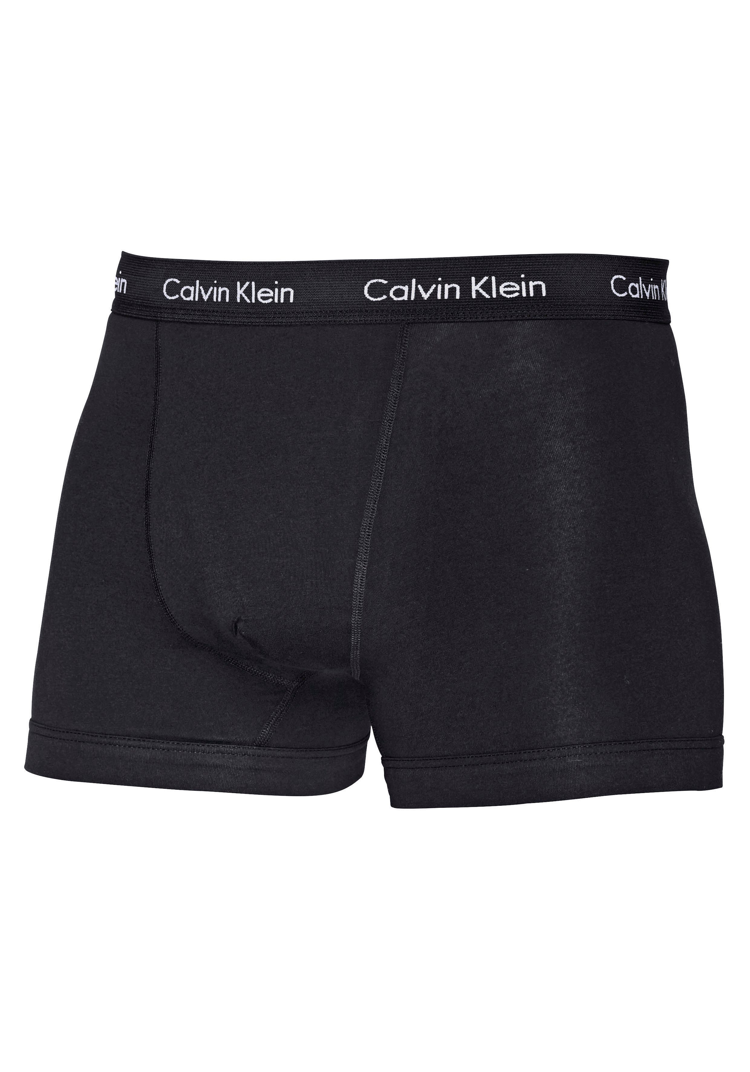 Calvin Klein Trunk CK Trunk 3 PACK in blau tinten met logo-elastische tailleband (3 stuks)
