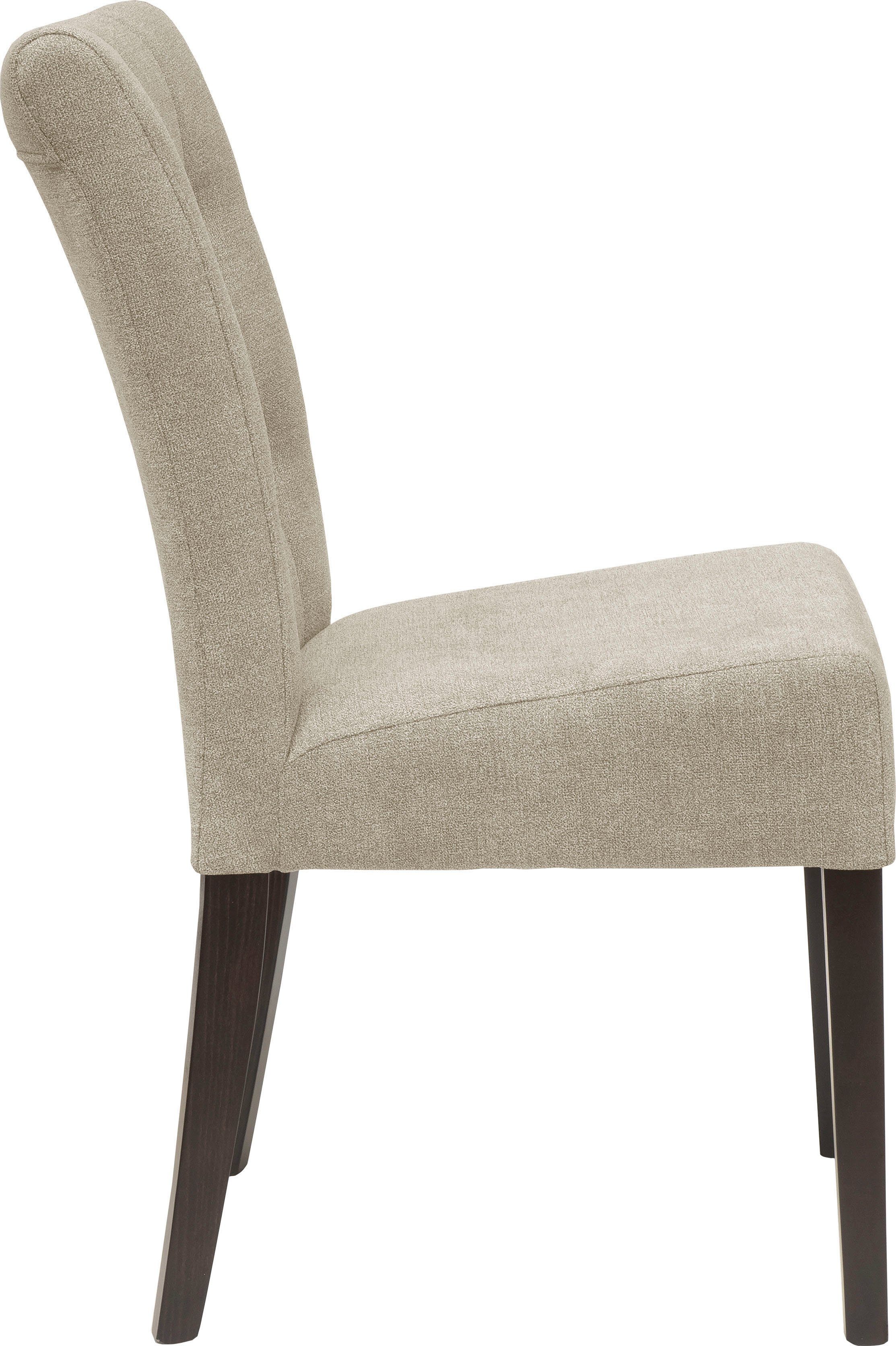 Home affaire Eetkamerstoel Queen BESTSELLER Gestoffeerde stoel met knoopdetails, set van 2, 4 of 6