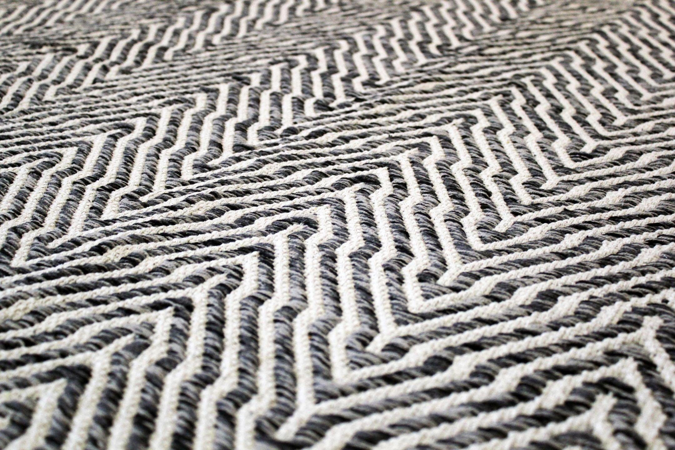calo-deluxe Vloerkleed Luba 433 100% katoen, handgeweven, woonkamer, kinderkamer