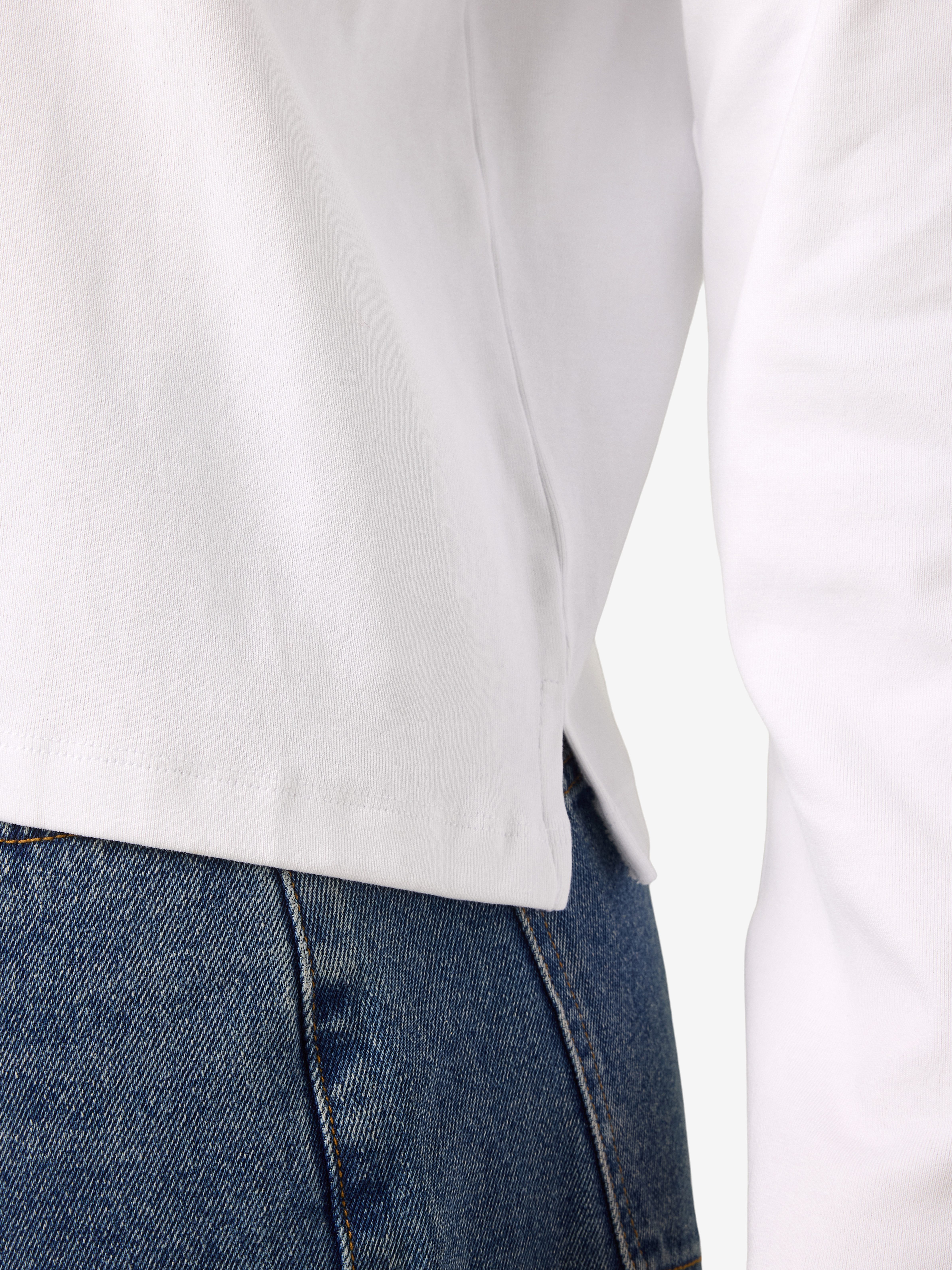 Noisy may Shirt met lange mouwen NMMOCCA L/S REGULAR FIT TOP JRS FWD NOOS
