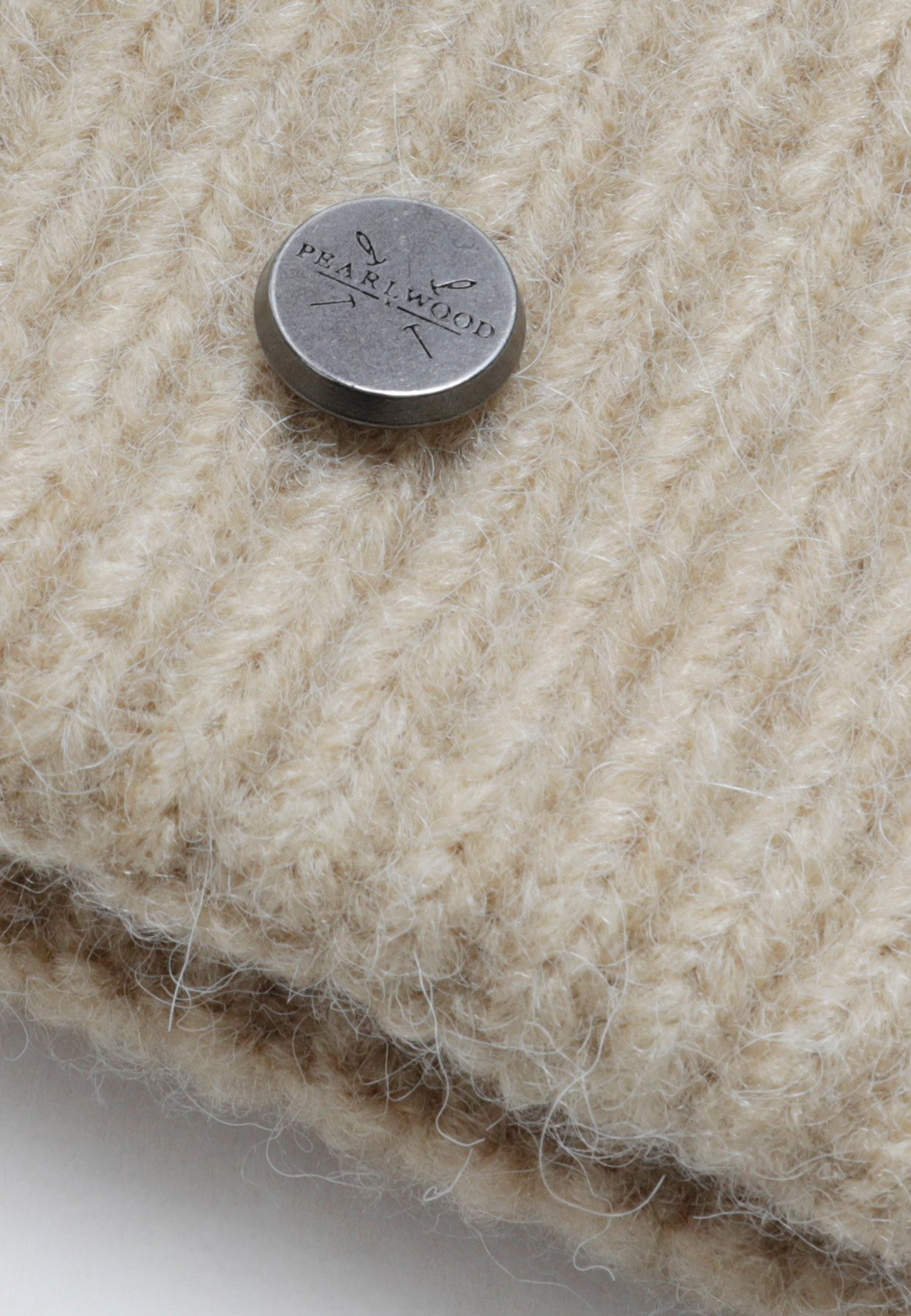 PEARLWOOD Gebreide muts Mats Fijne rib, wolgehalte, brede omslag, verwarmend
