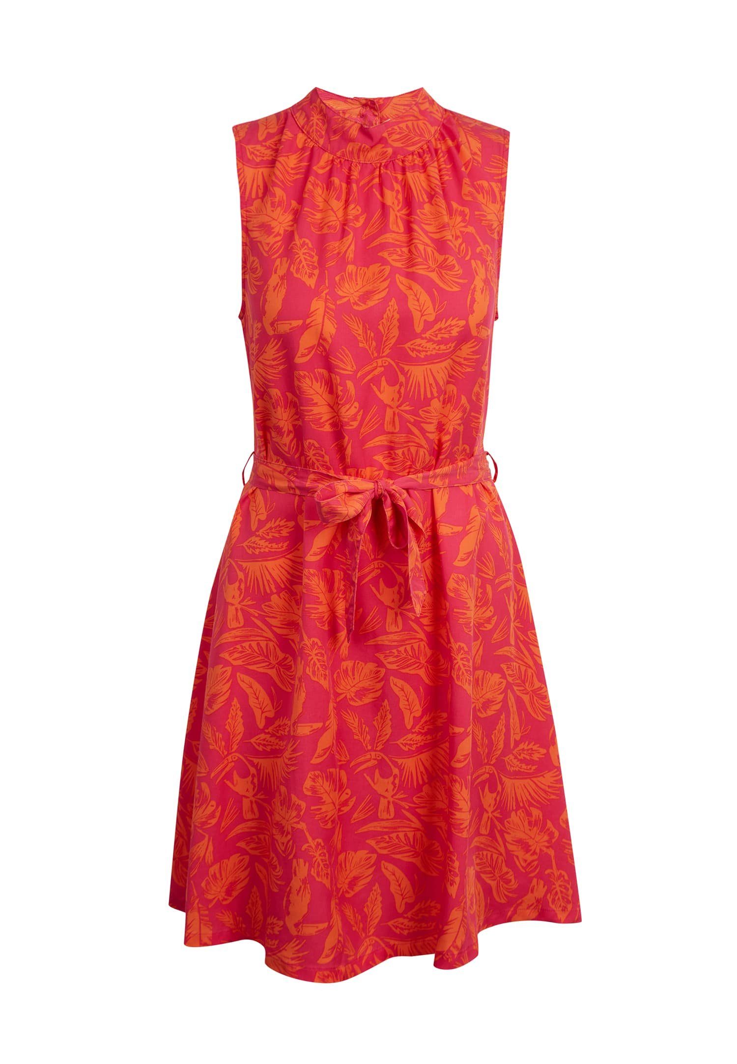 Ragwear Zomerjurk ANGYC PRINT ORG Neckholder met knoopsluiting en keyhole achter