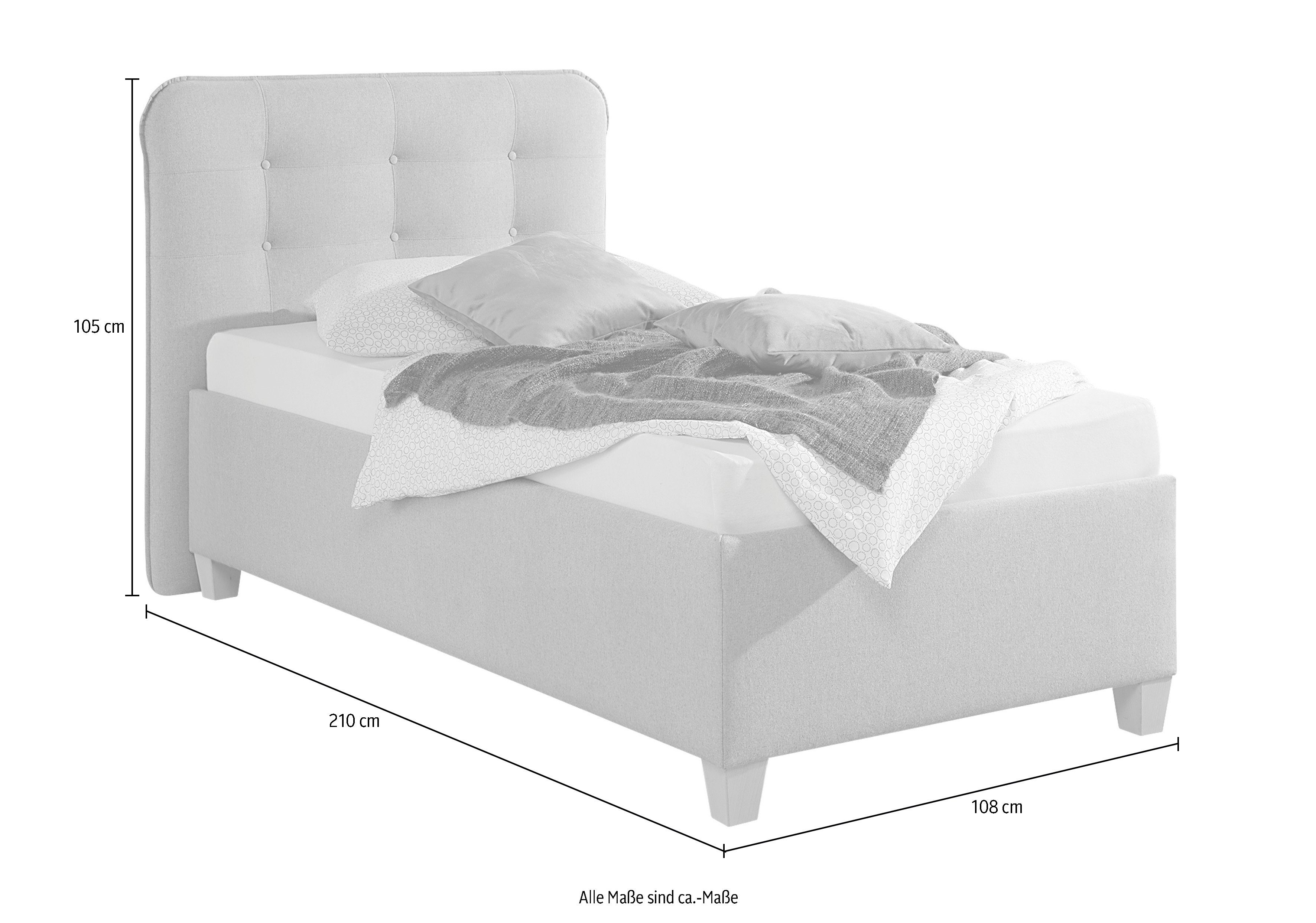 Maintal Gestoffeerd bed inclusief bedkist