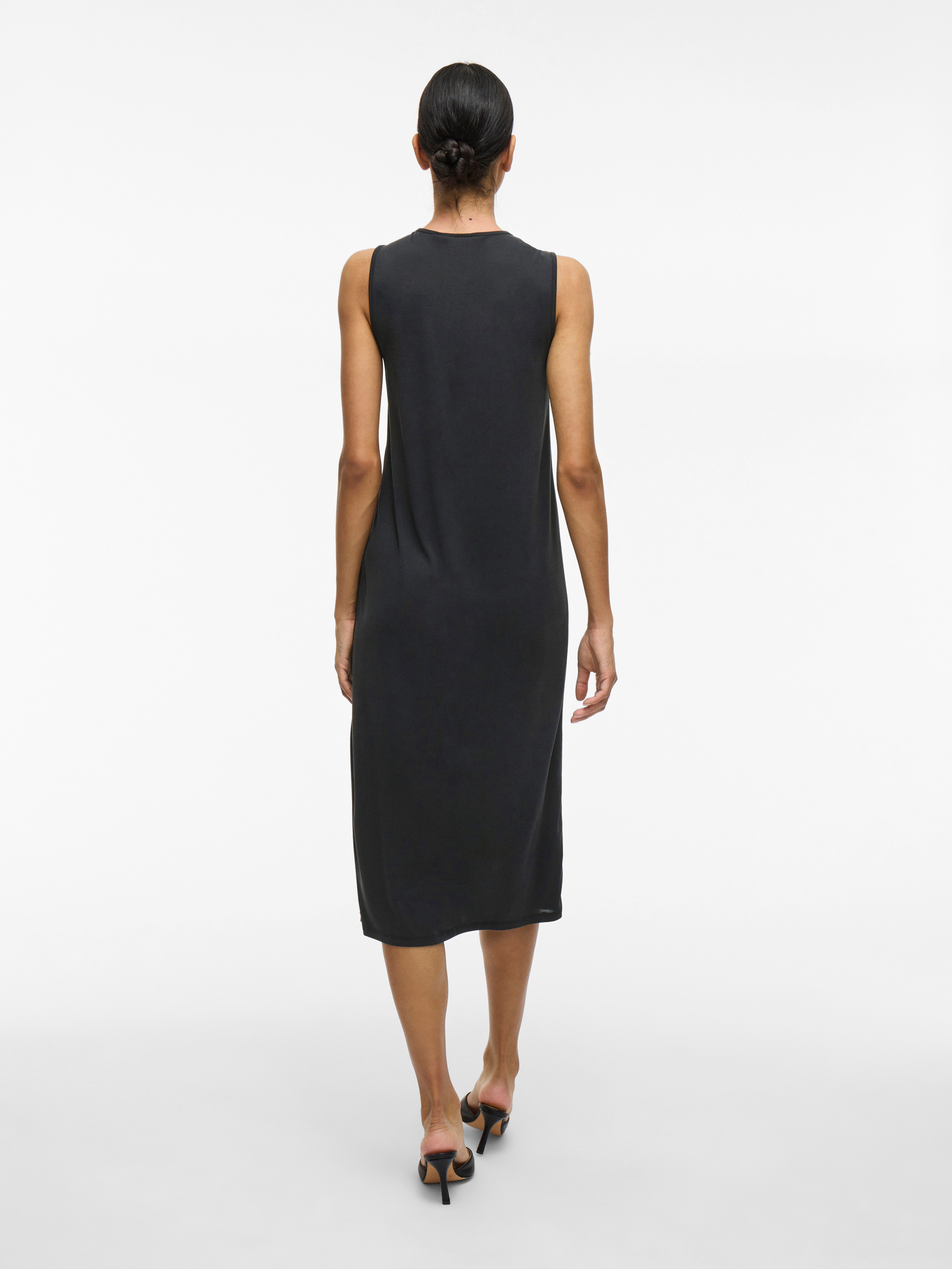 Vila Zomerjurk VIMODALA O-NECK S/L DRESS - NOOS