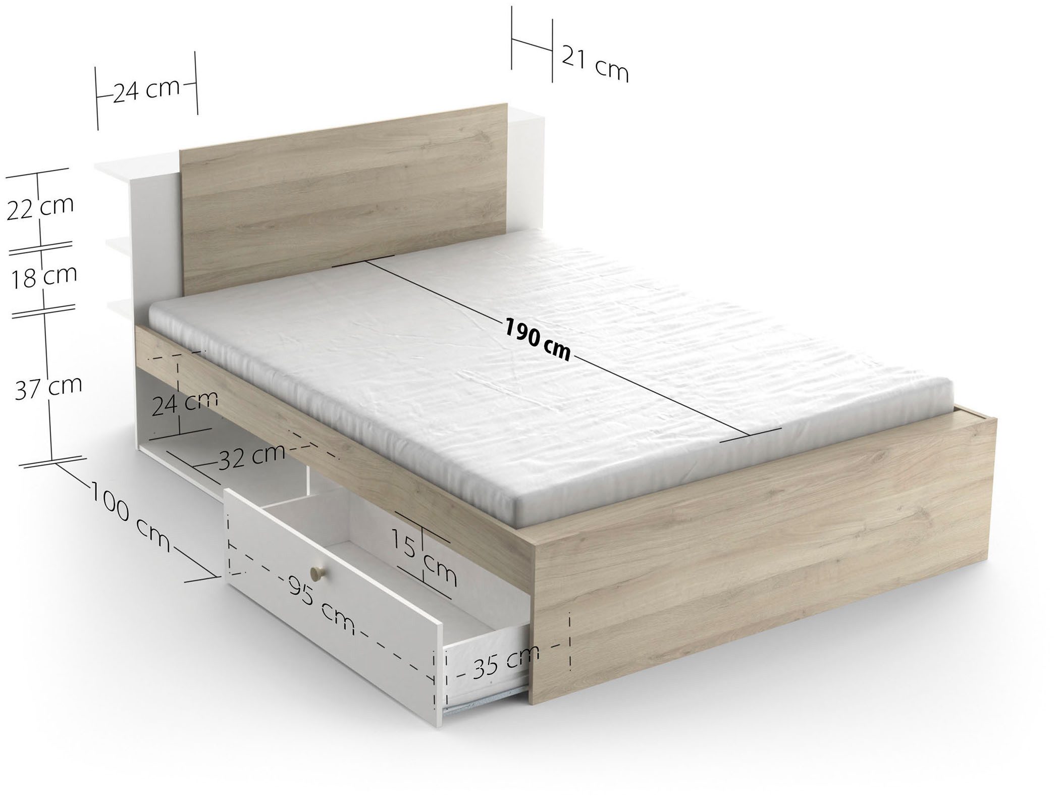 Demeyere GROUP Bedframe LIFE Tijdloze stijl, gemakkelijk te combineren