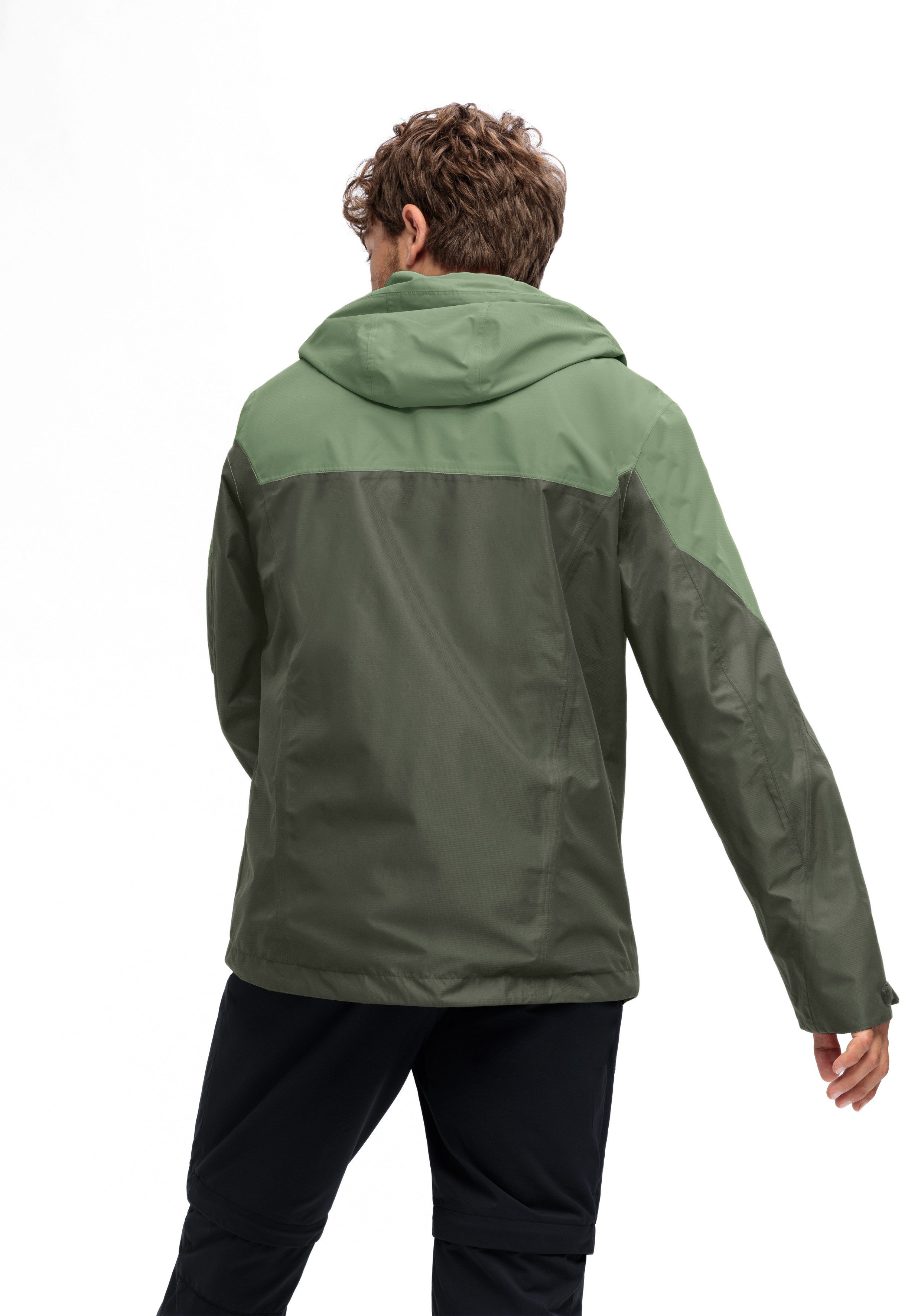 Maier Sports Outdoorjack Schlufterkopf M Heren jacke waterdicht, functionele jas met 3 buitenzakken + binnenzak
