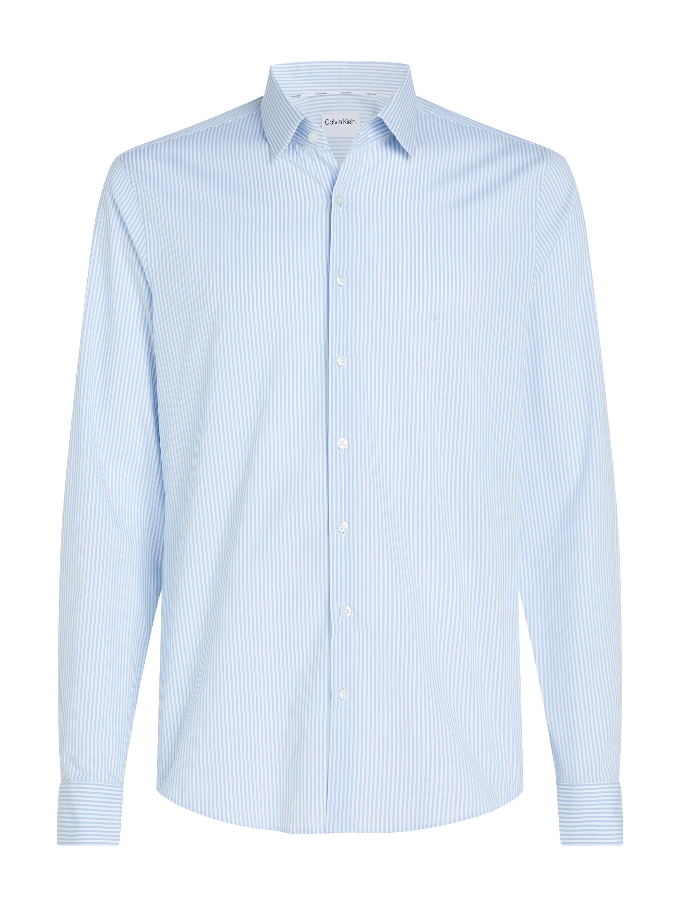 Calvin Klein Overhemd met lange mouwen POPLIN STRIPE SLIM SHIRT