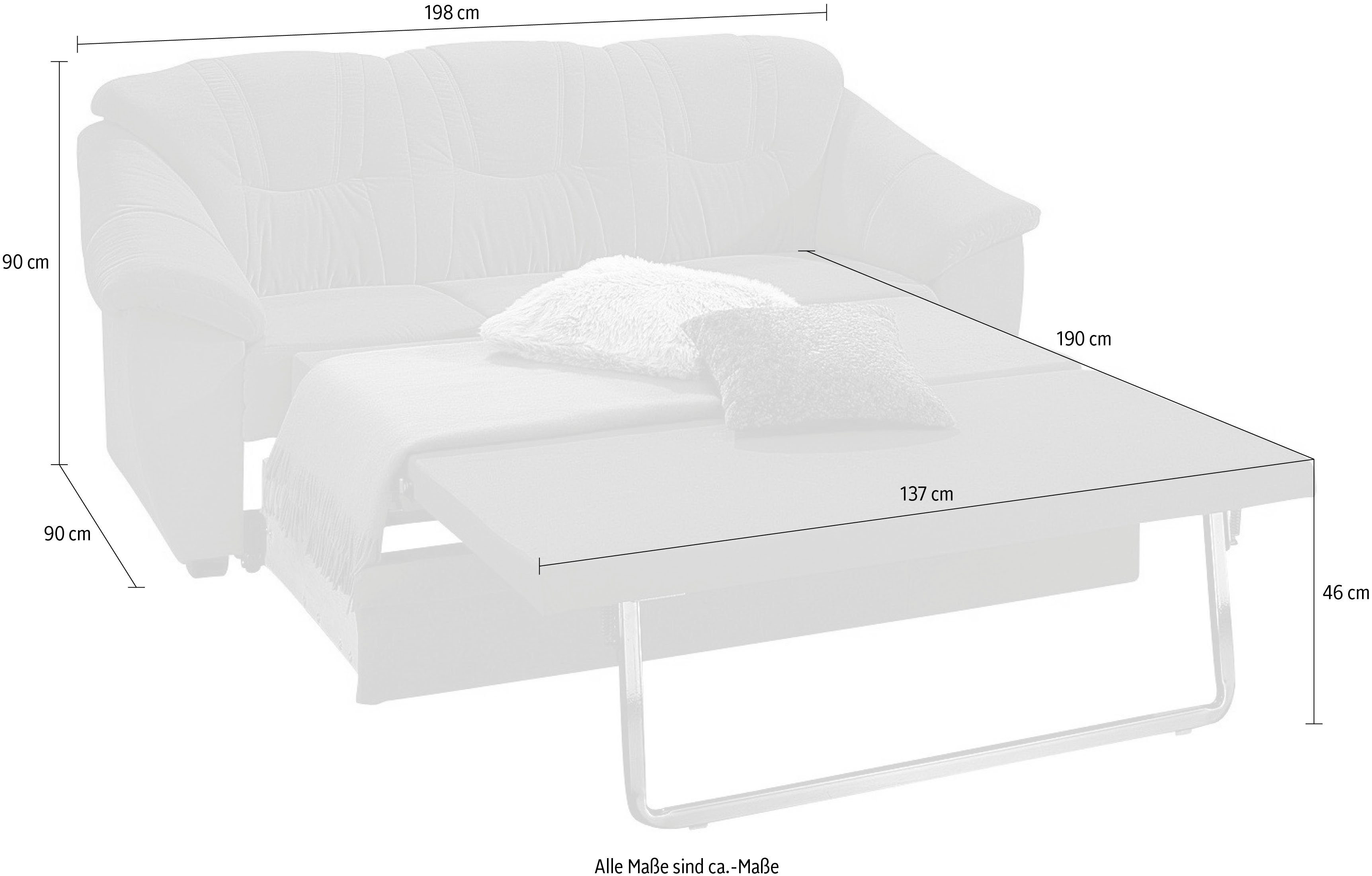 sit&more 3-zitsbank Savona inclusief binnenvering