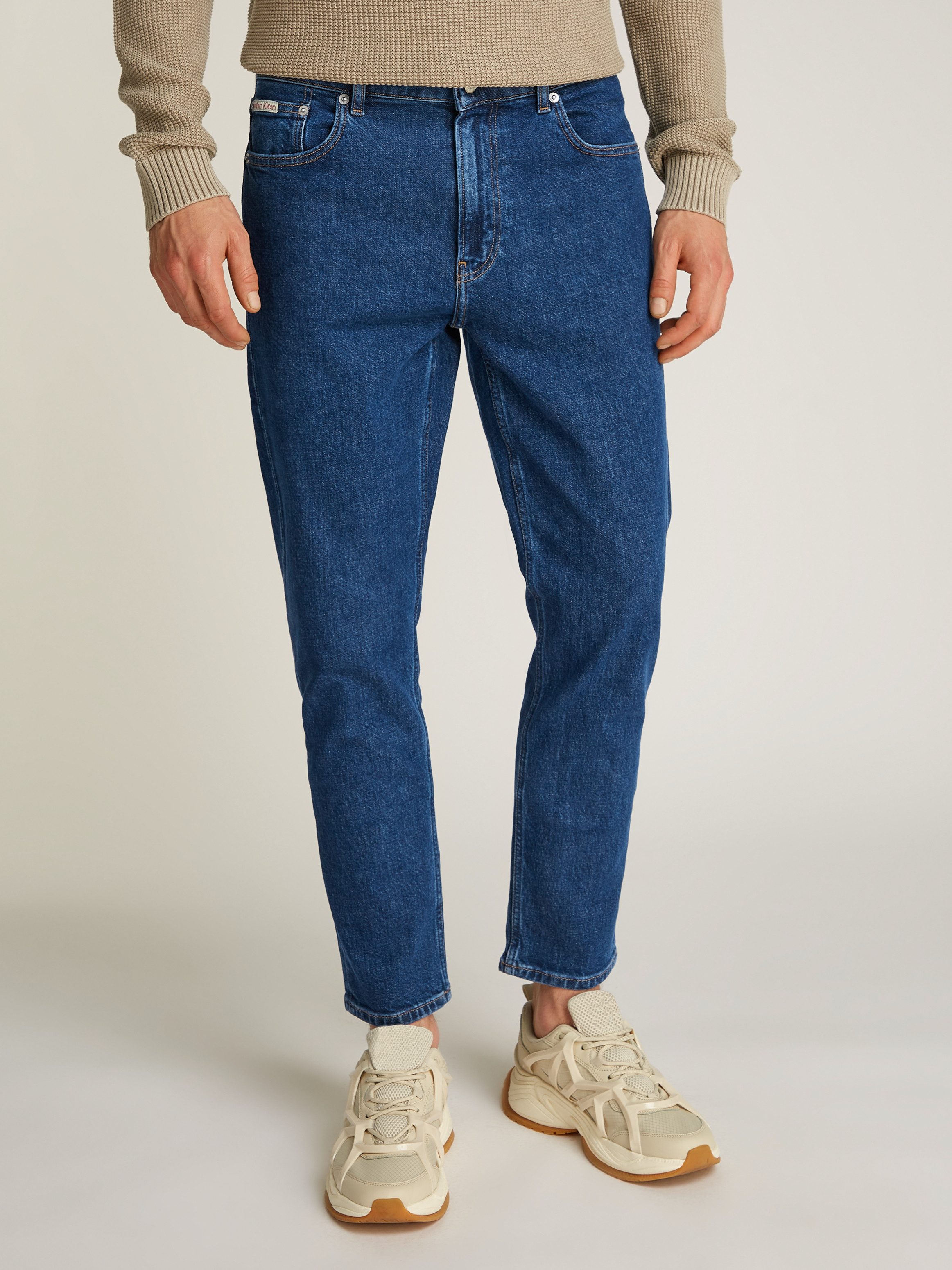 Calvin Klein Straight jeans DAD JEANS Logodruk, muntzakje