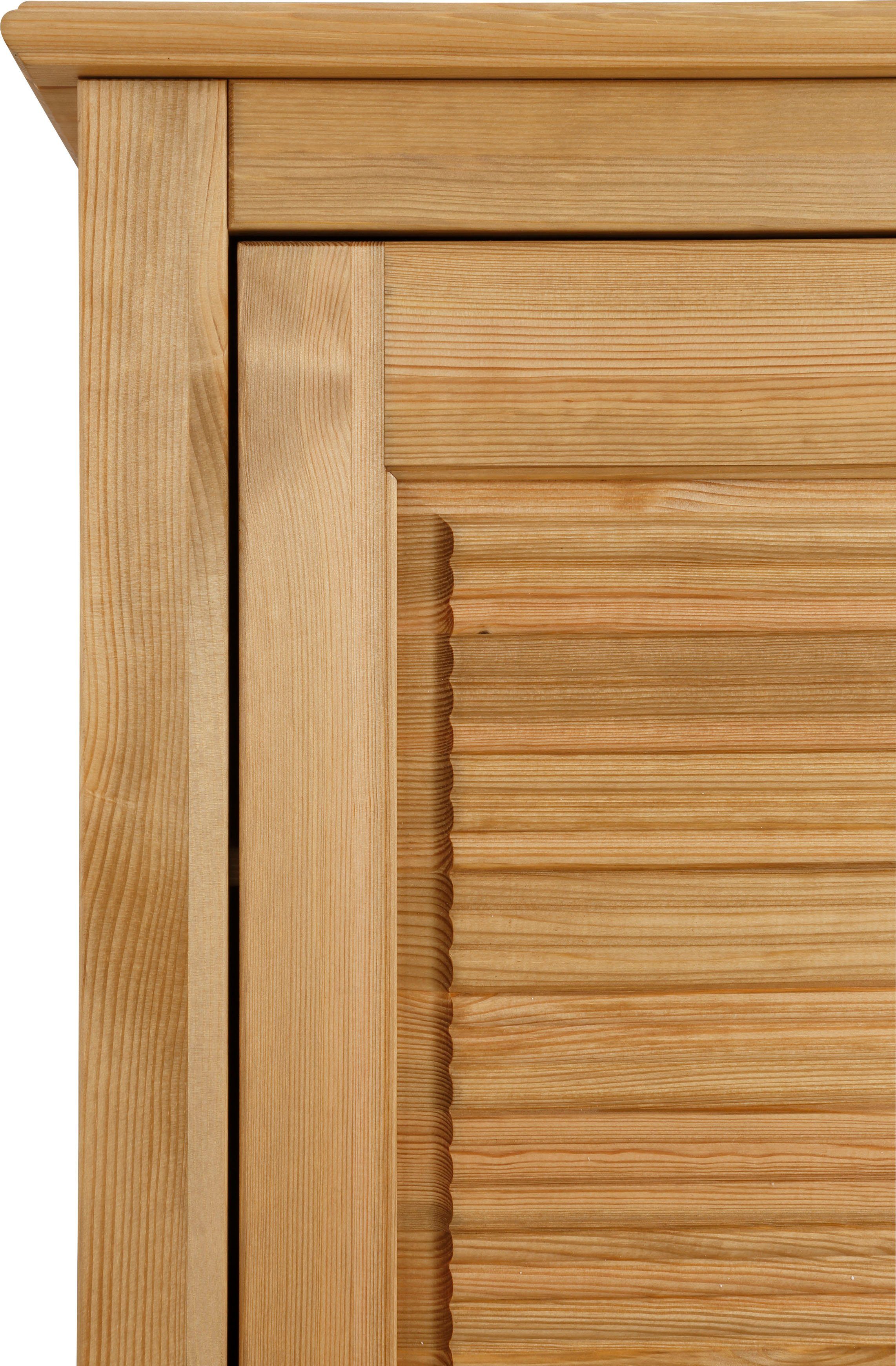 Home affaire Vitrinekast Rauna Hoogte 180 cm, van massief grenen