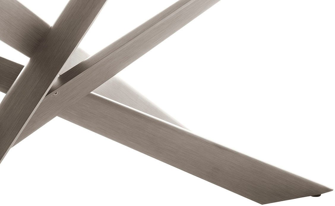MCA furniture Eettafel TESERO uitschuifbare tafel 200-300 cm Keramiek, roestvrij staal, marmer-look, uittrekbaar, belastbaar tot 100 kg, 10-12 personen