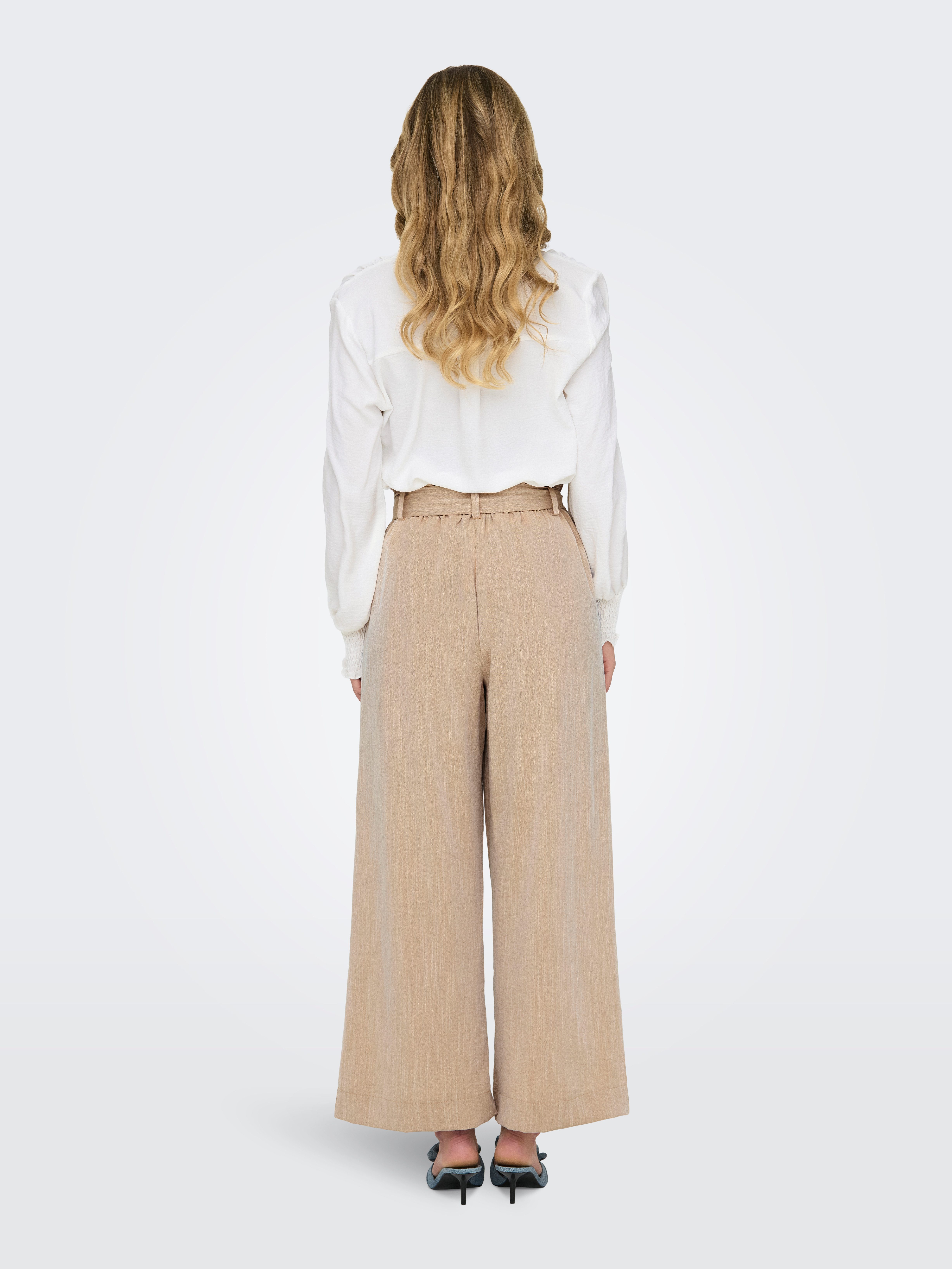 Only Paperbag-broek ONLMARSA SOLID PAPERBAG PANT WVN NOOS