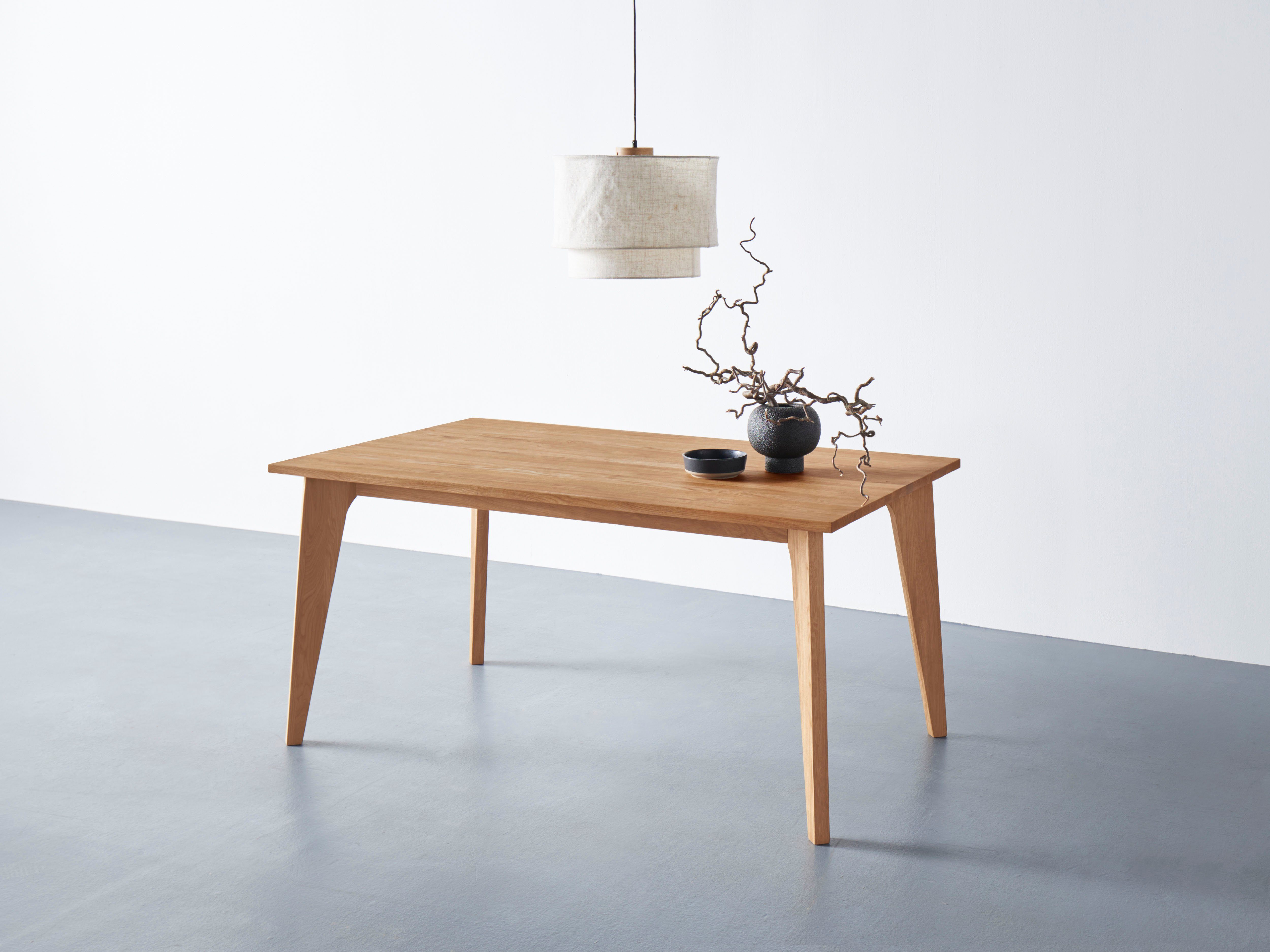 andas Eettafel Amali Van massief eiken, in 3 breedten