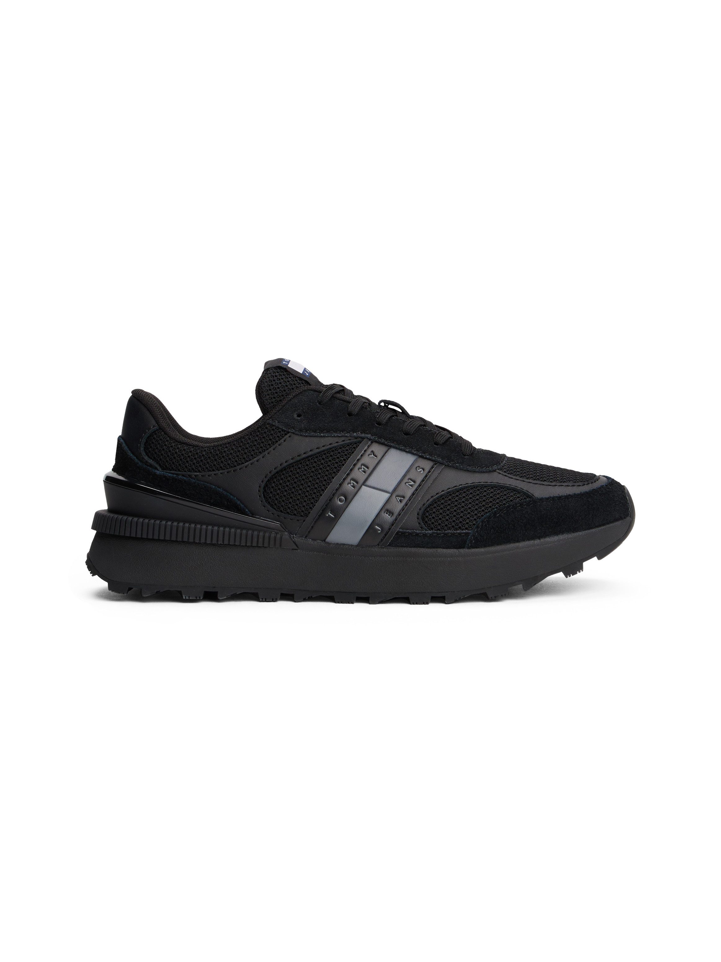 TOMMY JEANS Sneakers TJM TECHNICAL RUNNER ESS , vrijetijdsschoen, halfschoen, veterschoen met gepolsterde schacht