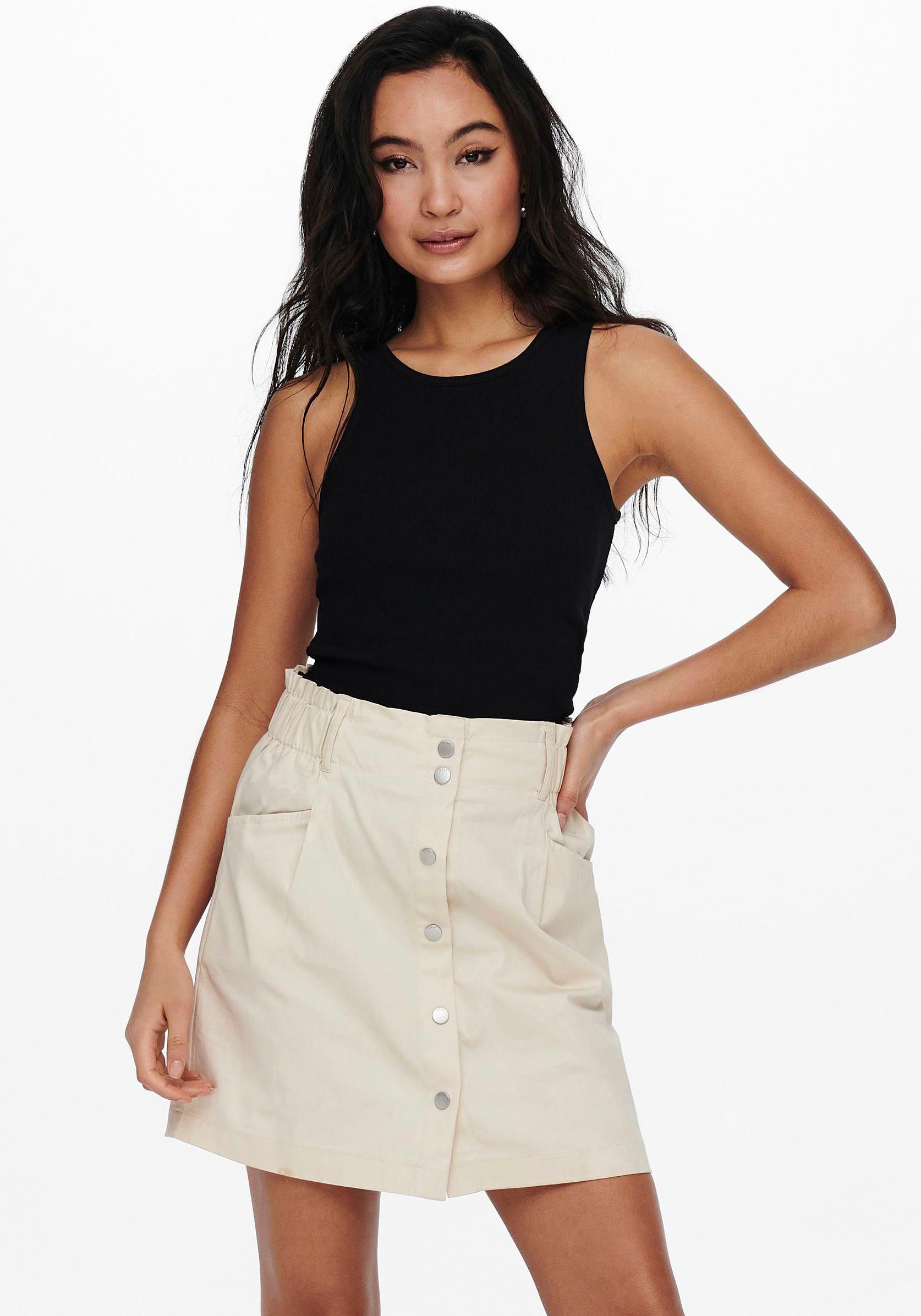 Only Geribde tanktop ONLKENYA RIB TANK TOP JRS NOOS