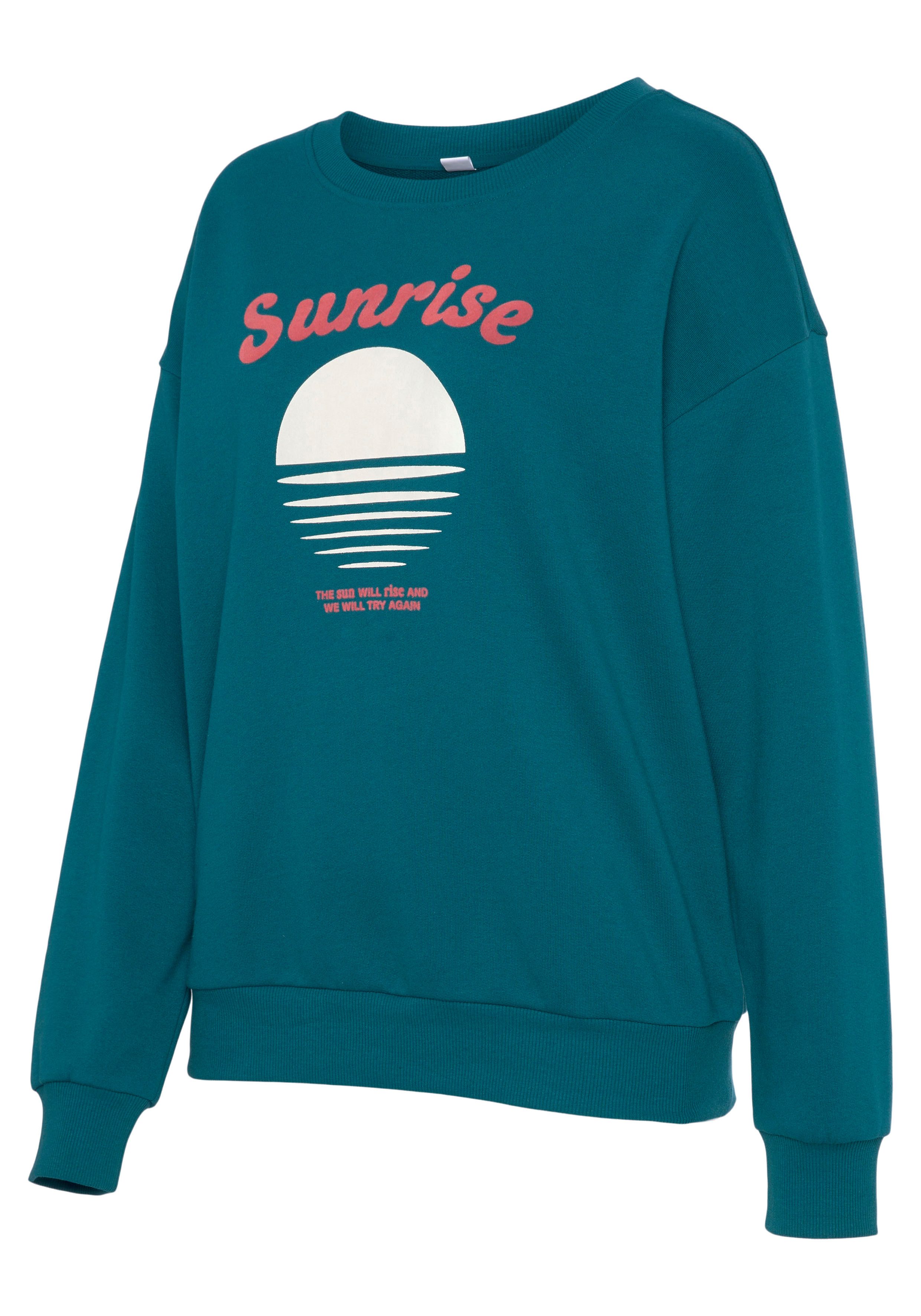 Vivance Sweater -Pullover met mooie frontprint, loungewear
