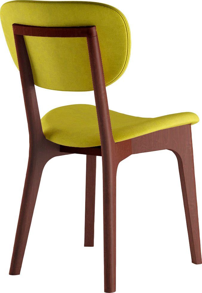 INOSIGN Stoel COZY Made in Italy Frame in beuken, kersen- of notenhout, massief hout, designstoel (set, 2 stuks)