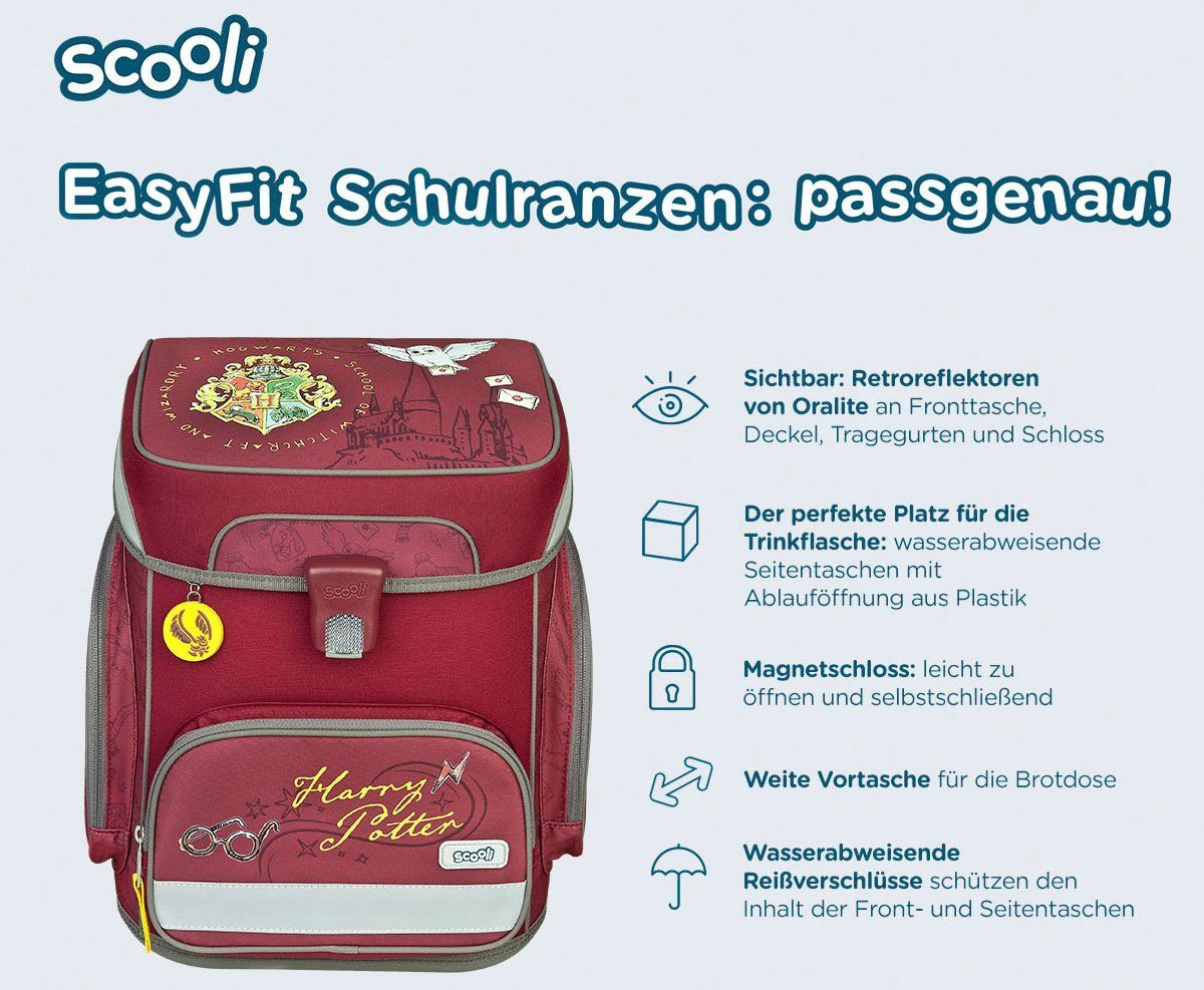 Scooli Schooltas EasyFit, Harry Potter (set, 5-delig)