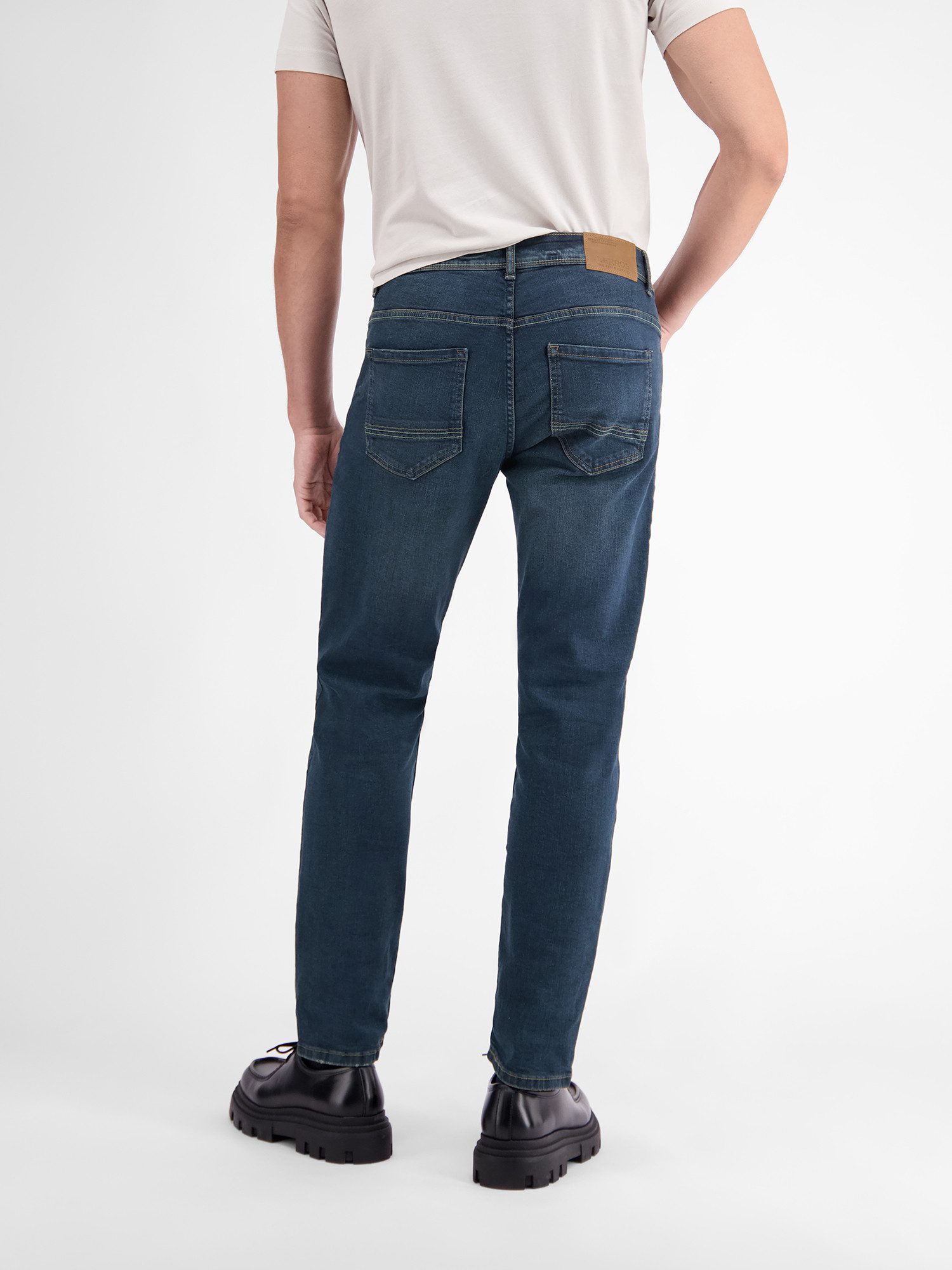 Lerros Relaxbroek LERROS BAXTER 5-Pocket-denim, RELAXED FIT, effen