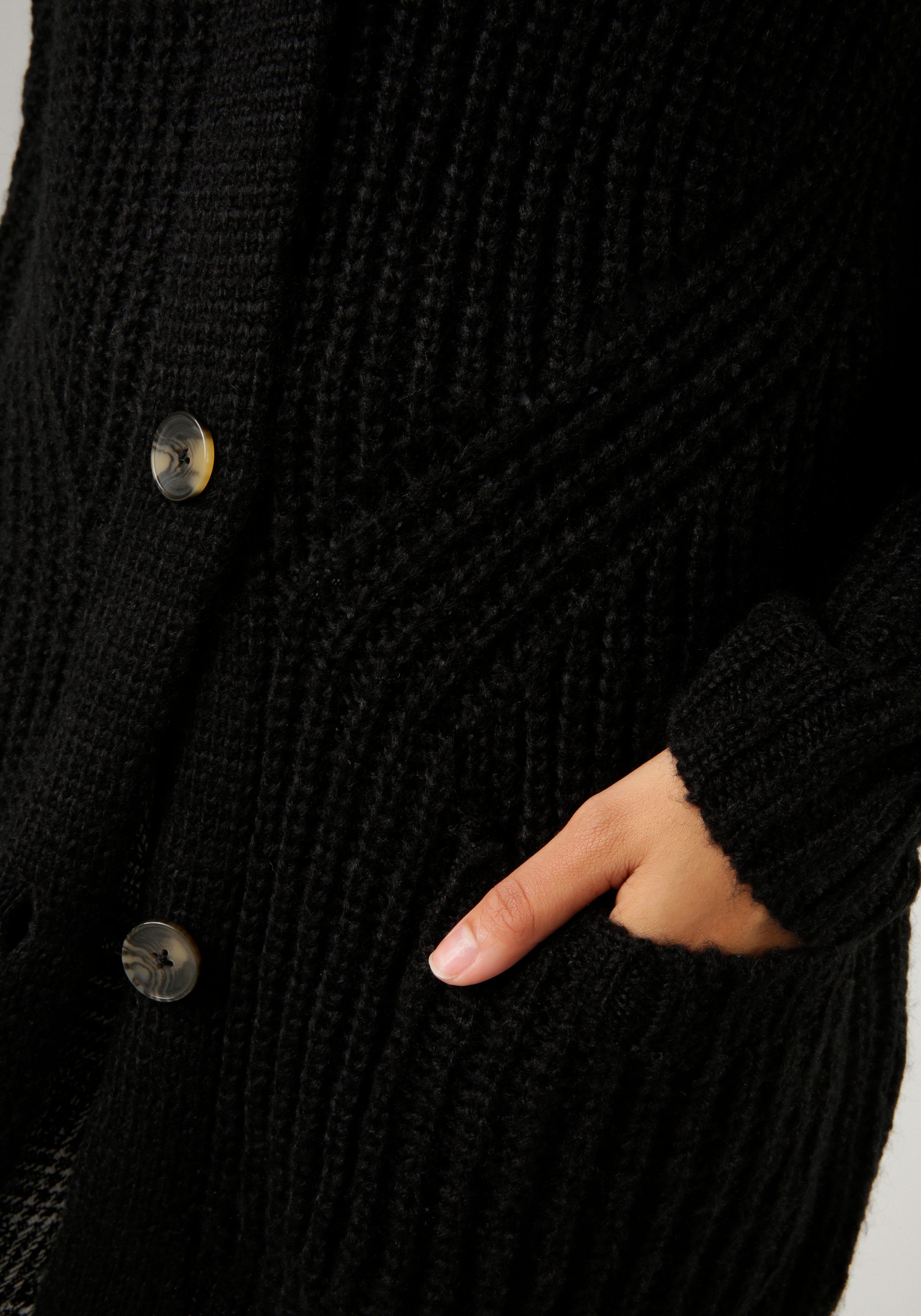 Aniston CASUAL Vest met prachtig breipatroon