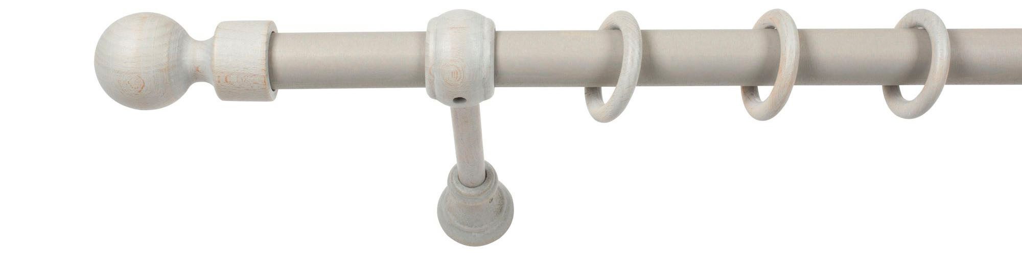 SN DECO GROUP Gordijnroede Giro 28 mm, hout, verschillende lengtes en kleuren, compleet set