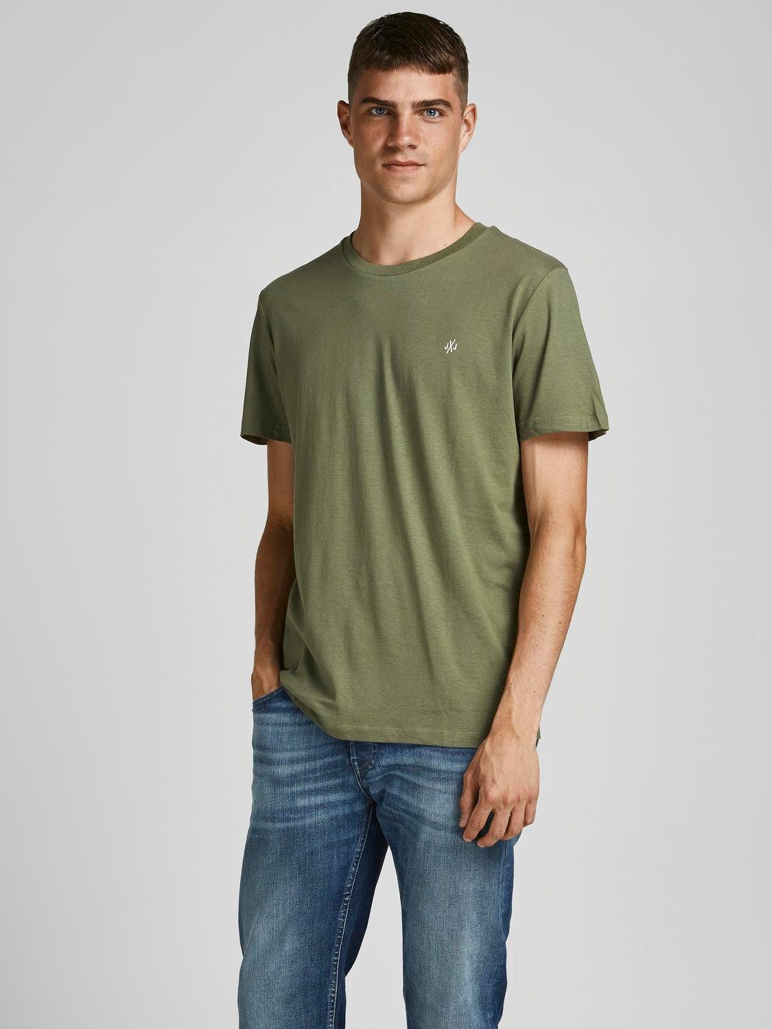 Jack & Jones Shirt met ronde hals TEE SS CREW NECK 5 P (set, 5-delig)