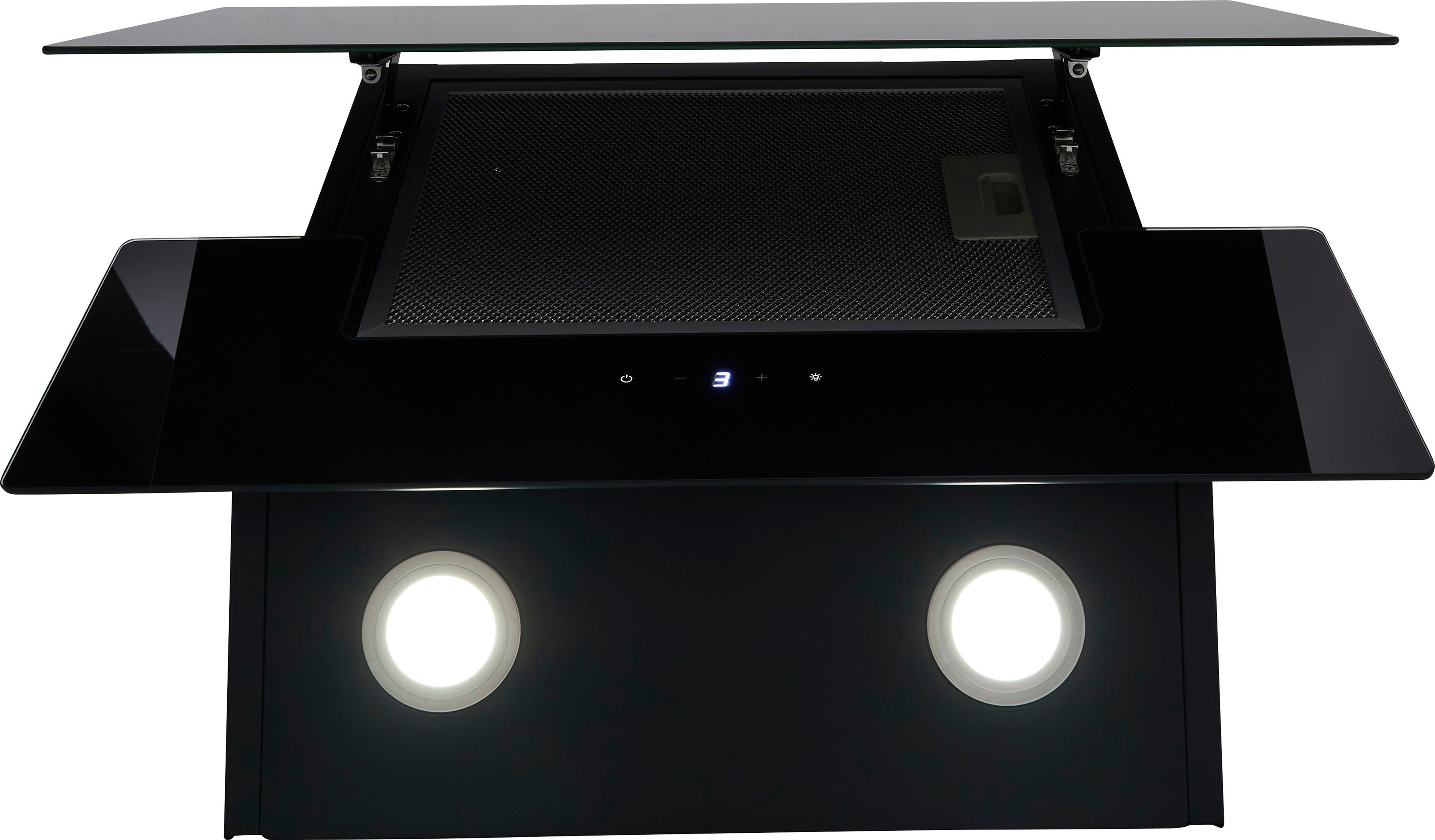 RESPEKTA Schuine wandkap CH 66038-60 WAM 60 cm, 3 vermogensniveaus, led-verlichting, geschikt voor afzuiging en recirculatie
