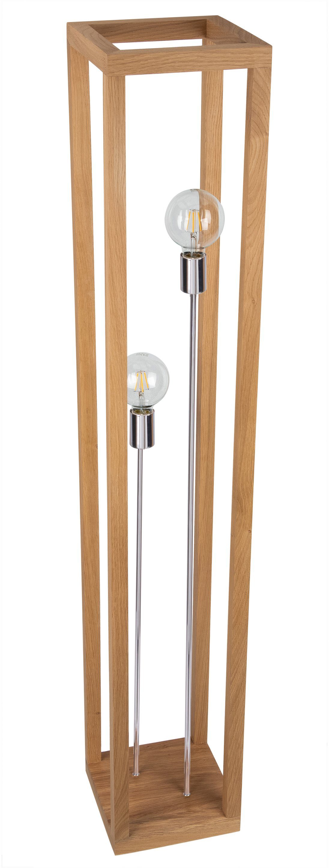 SPOT Light Staande lamp KAGO Natuurproduct van eikenhout vloerlampen bruin