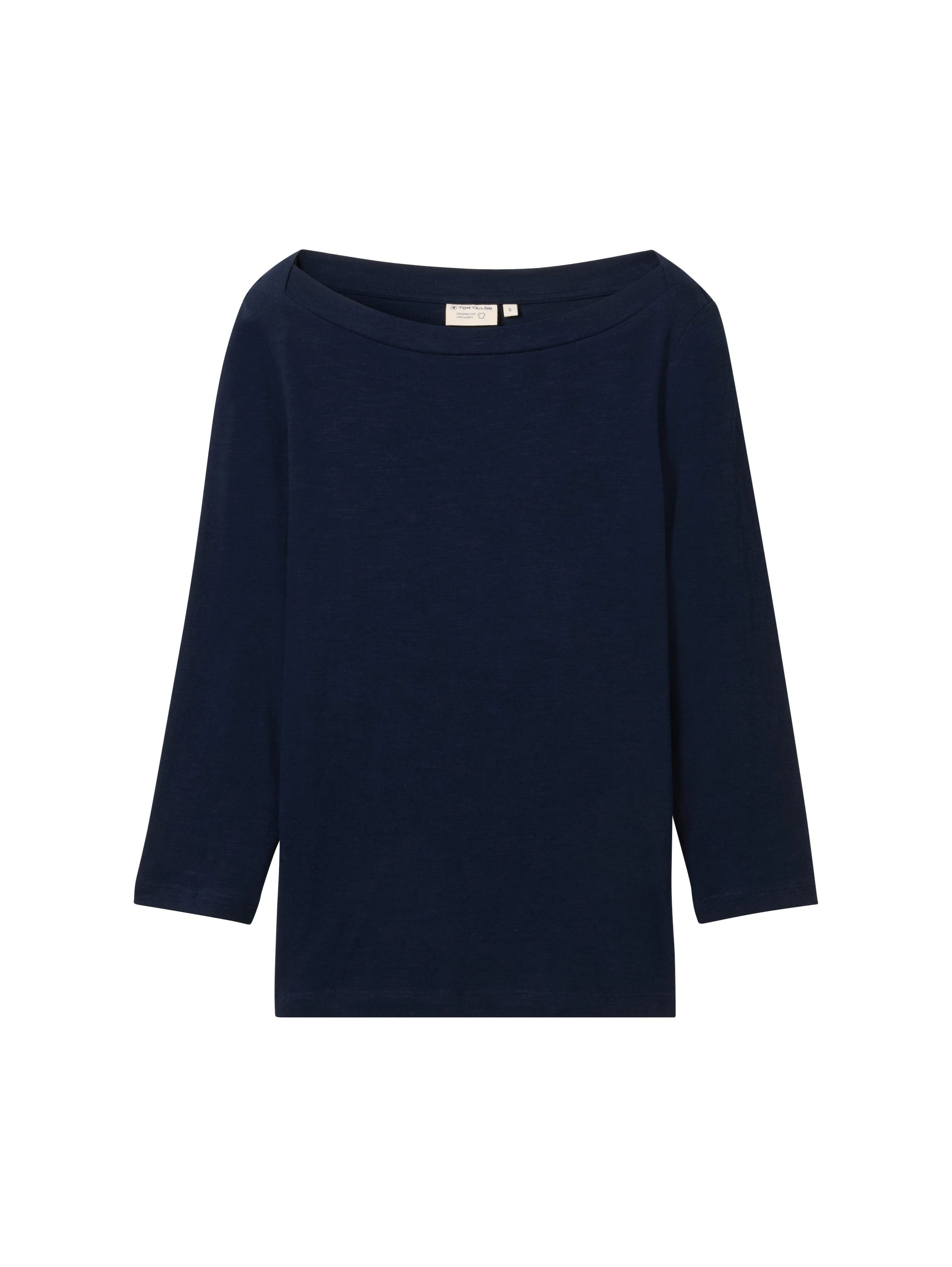 Tom Tailor Shirt met 3 4 mouwen met korte mouwen
